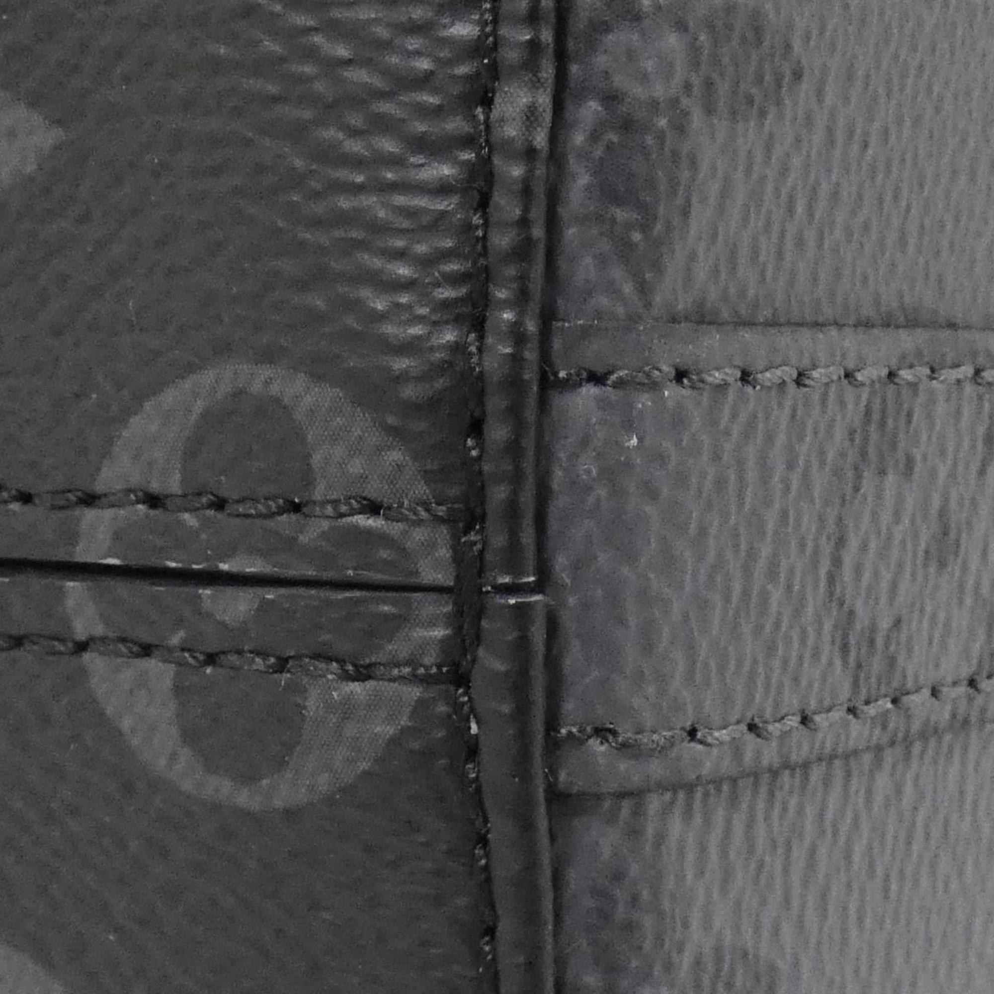 Louis Vuitton Black Coated Canvas Shoulder Bag