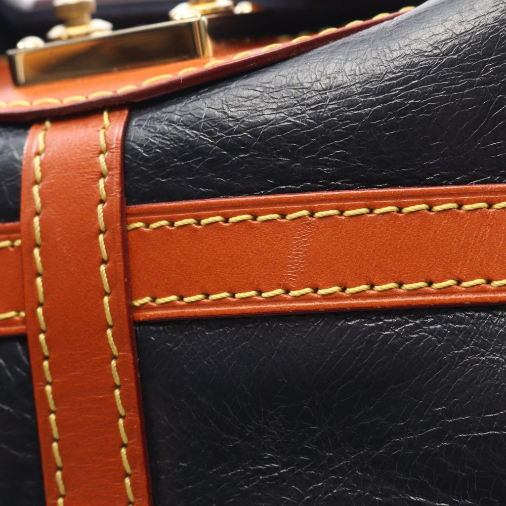 Louis Vuitton Brown Navy Monogram Reverse Handbag