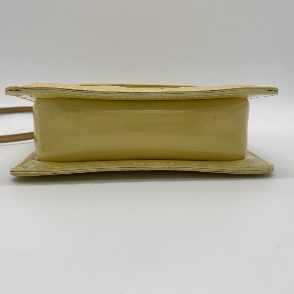 Louis Vuitton Yellow Monogram Vernis Pochette Shoulder Bag