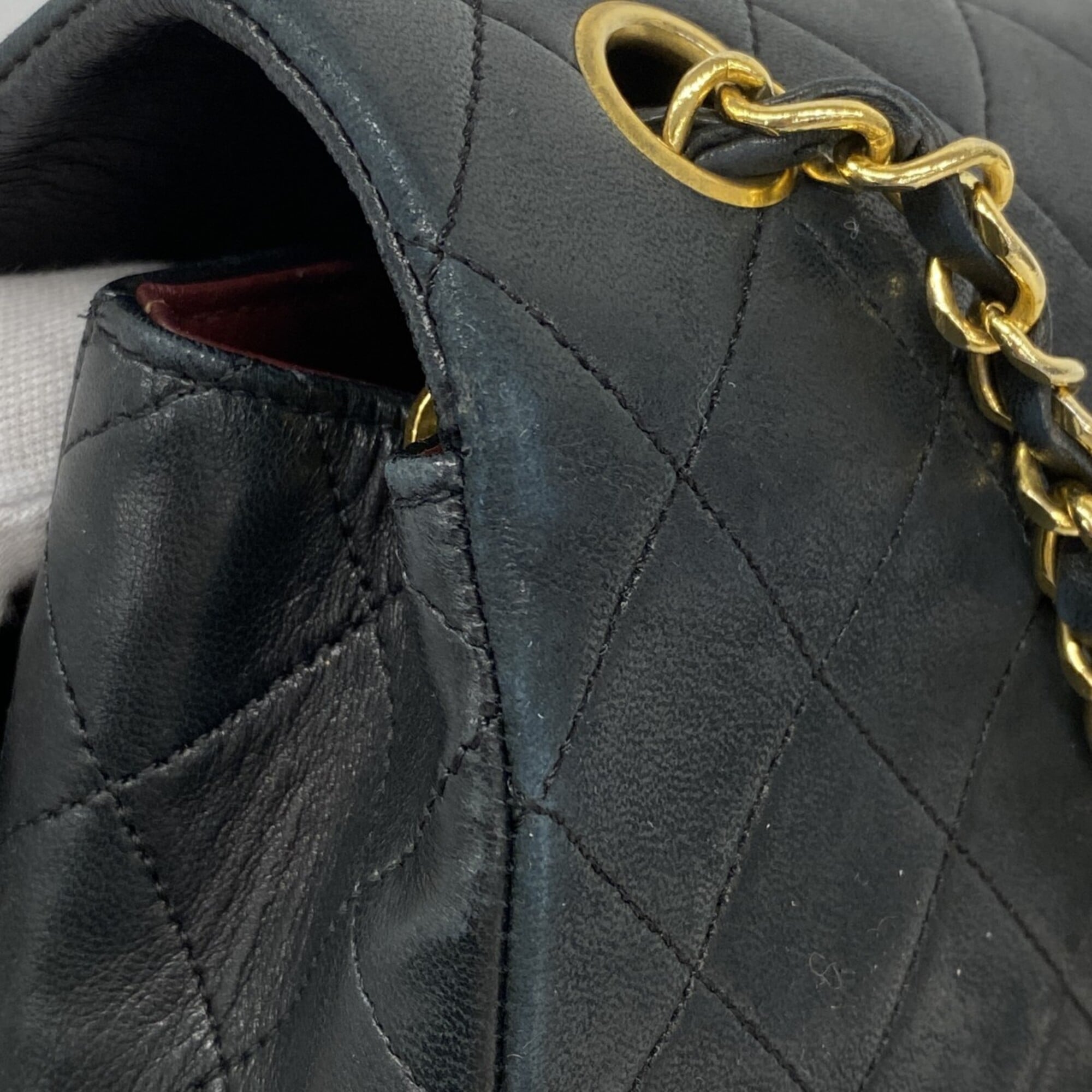 Chanel Black Leather Shoulder Bag