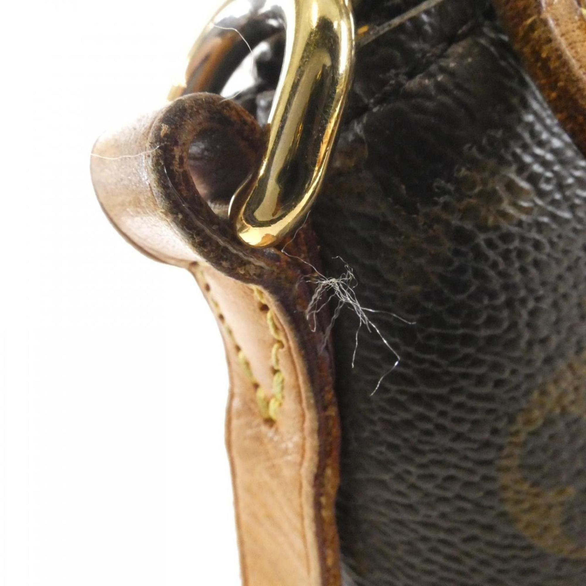 Louis Vuitton Brown Coated Canvas Handbag