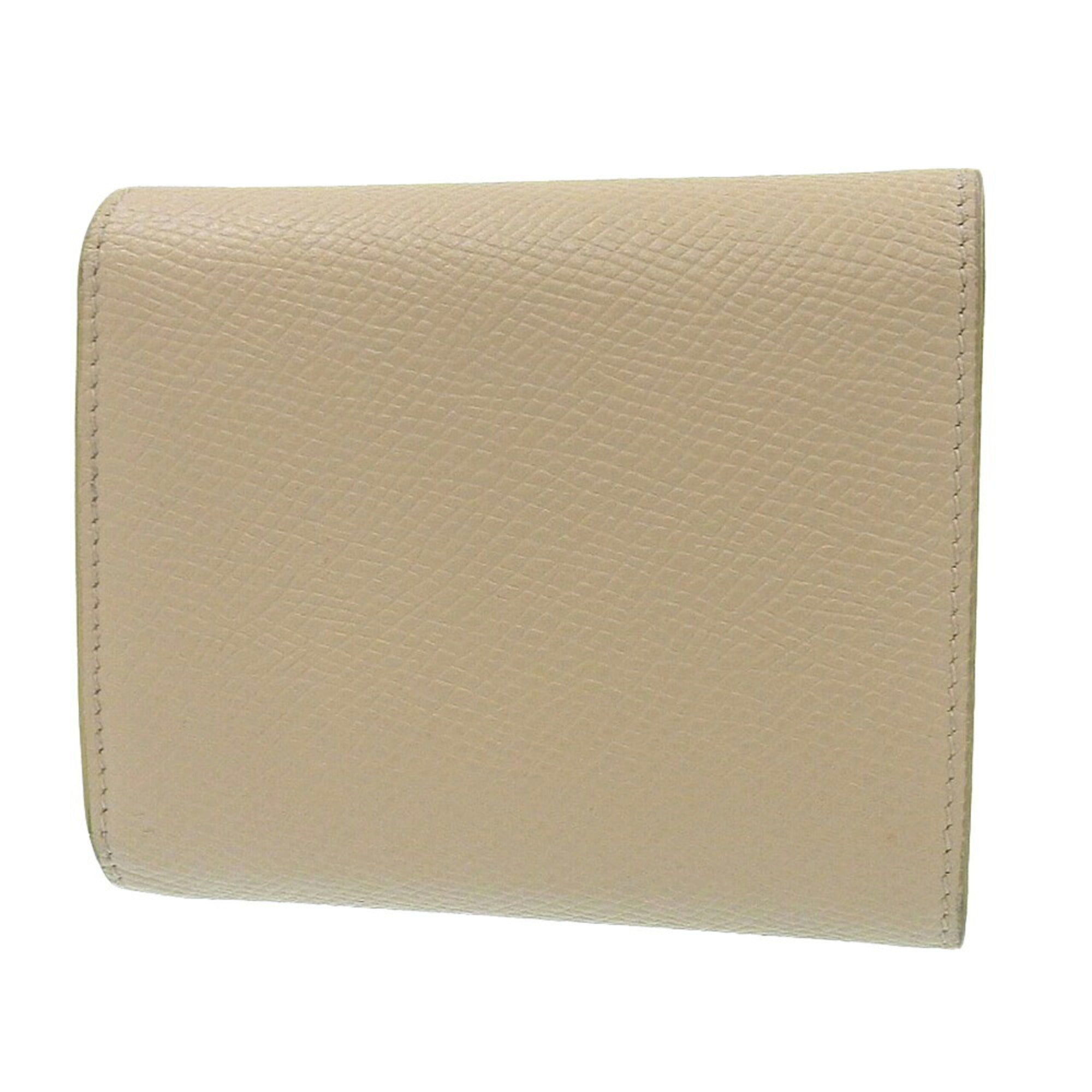 Celine Beige Leather Wallet (Tri-Fold)