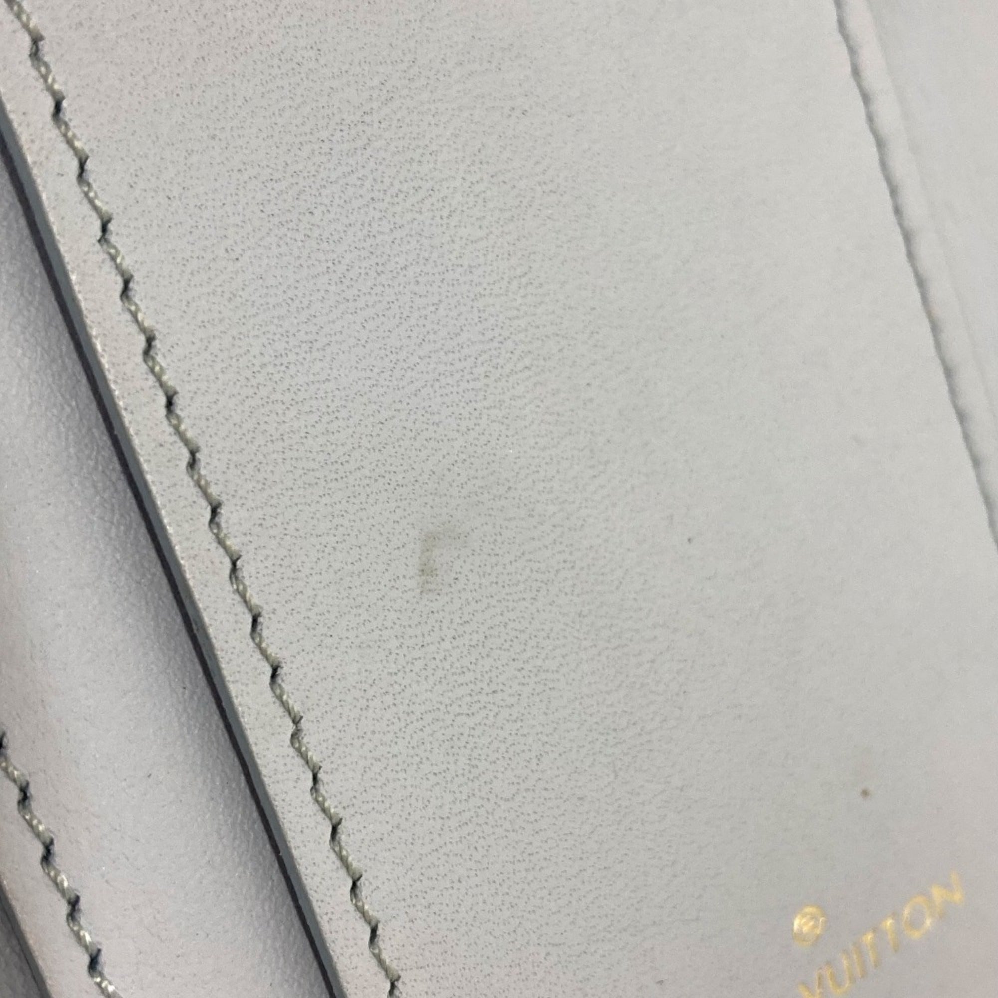 Louis Vuitton Blue Leather Wallet (Tri-Fold)