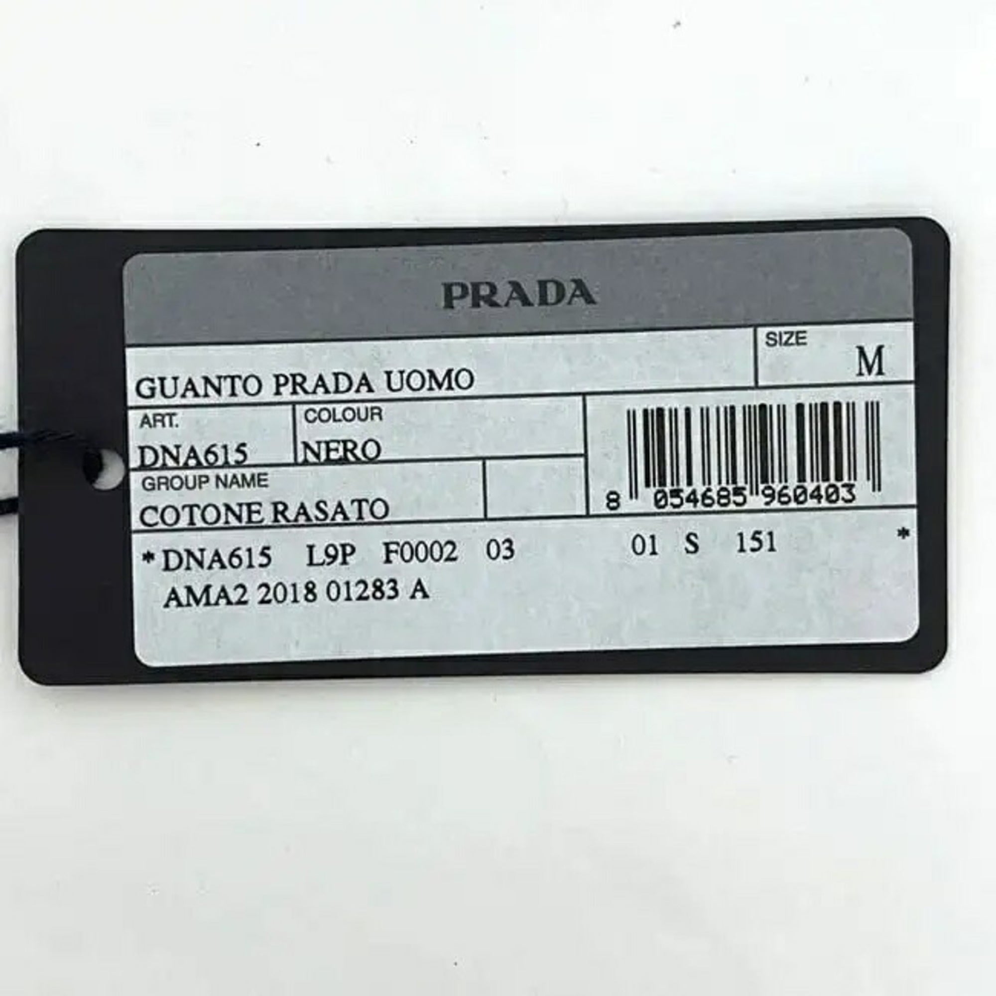 Prada Black Nero Warm Gloves
