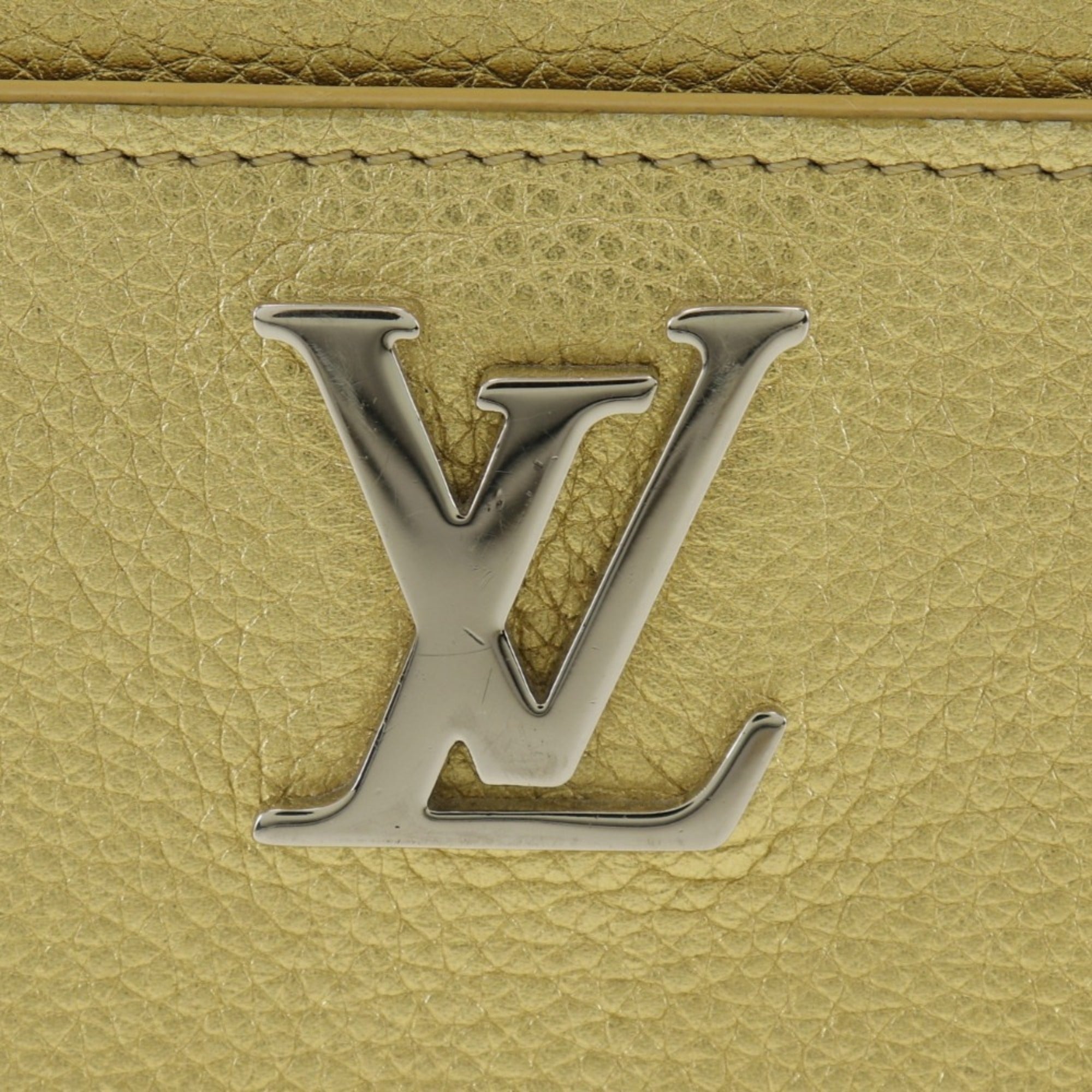 Louis Vuitton Gold Leather Long Wallet