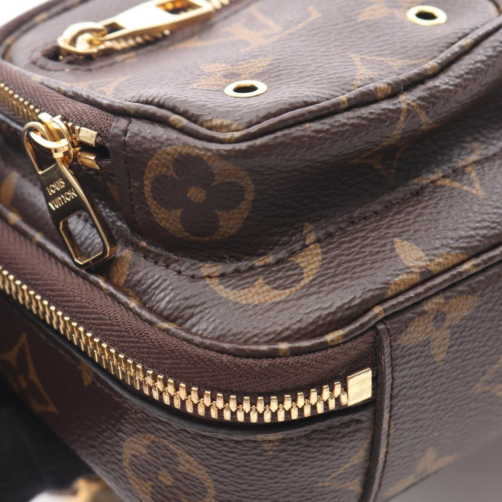 Louis Vuitton Brown Coated Canvas Leather Handbag