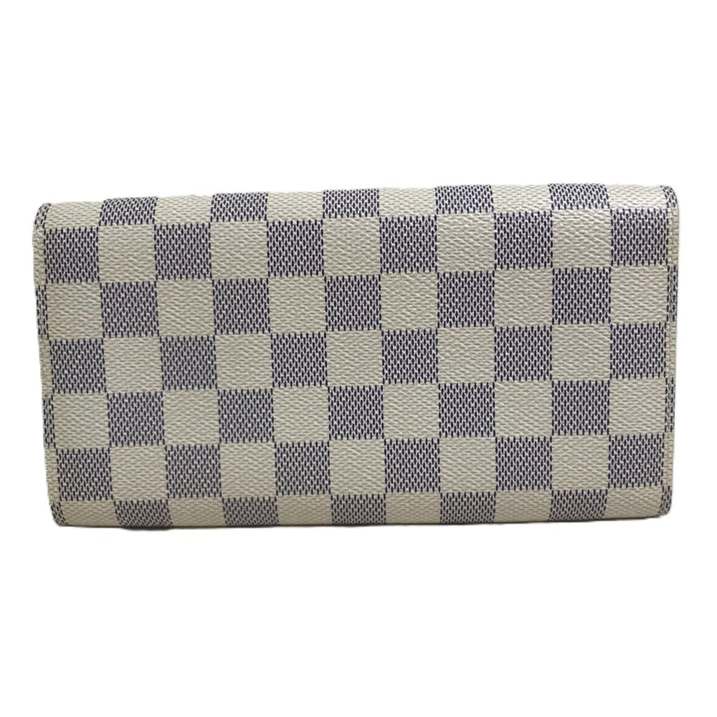Louis Vuitton Damier Azur Damier Azur White Damier Azur Long Wallet