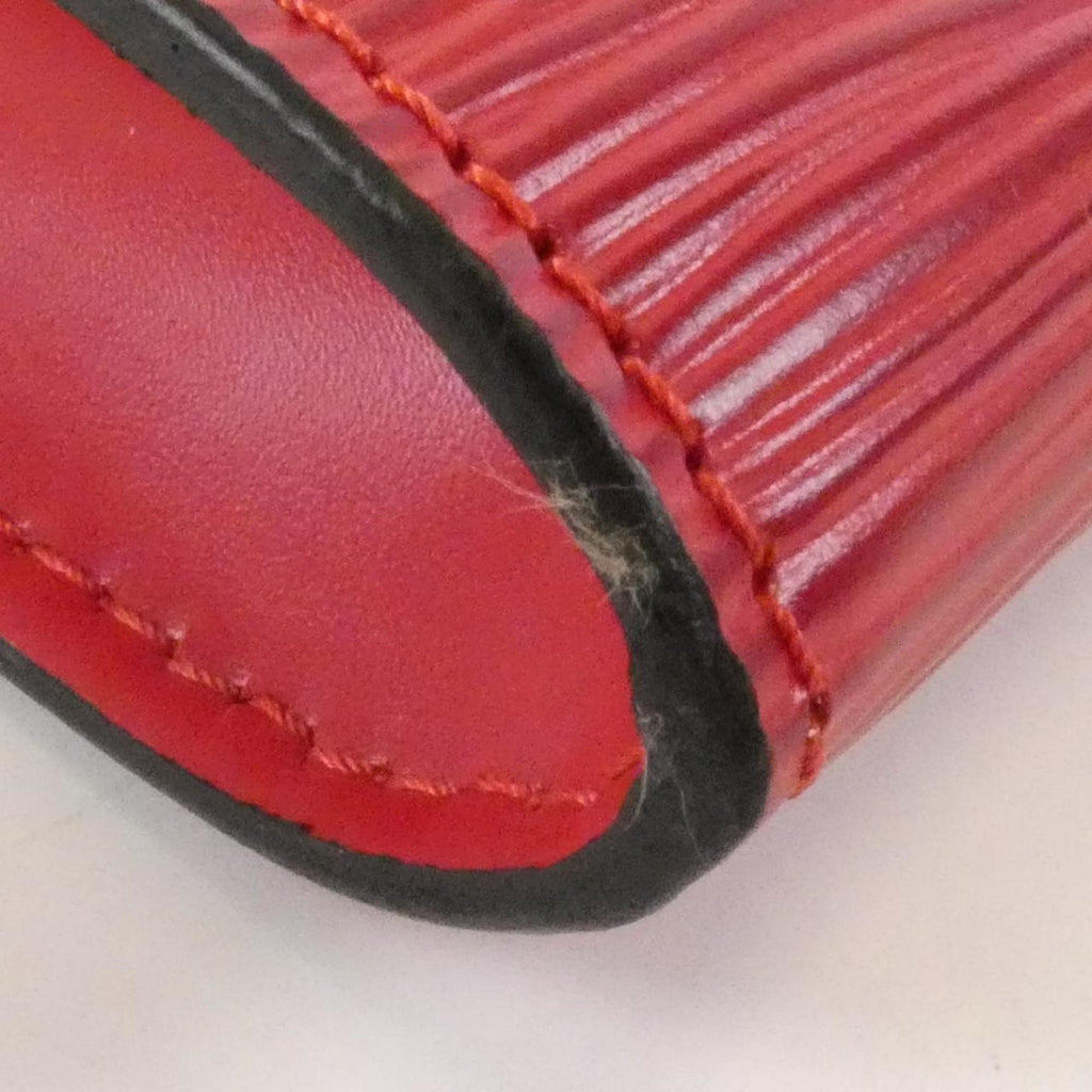 Louis Vuitton Red Color Leather Pochette Pouch