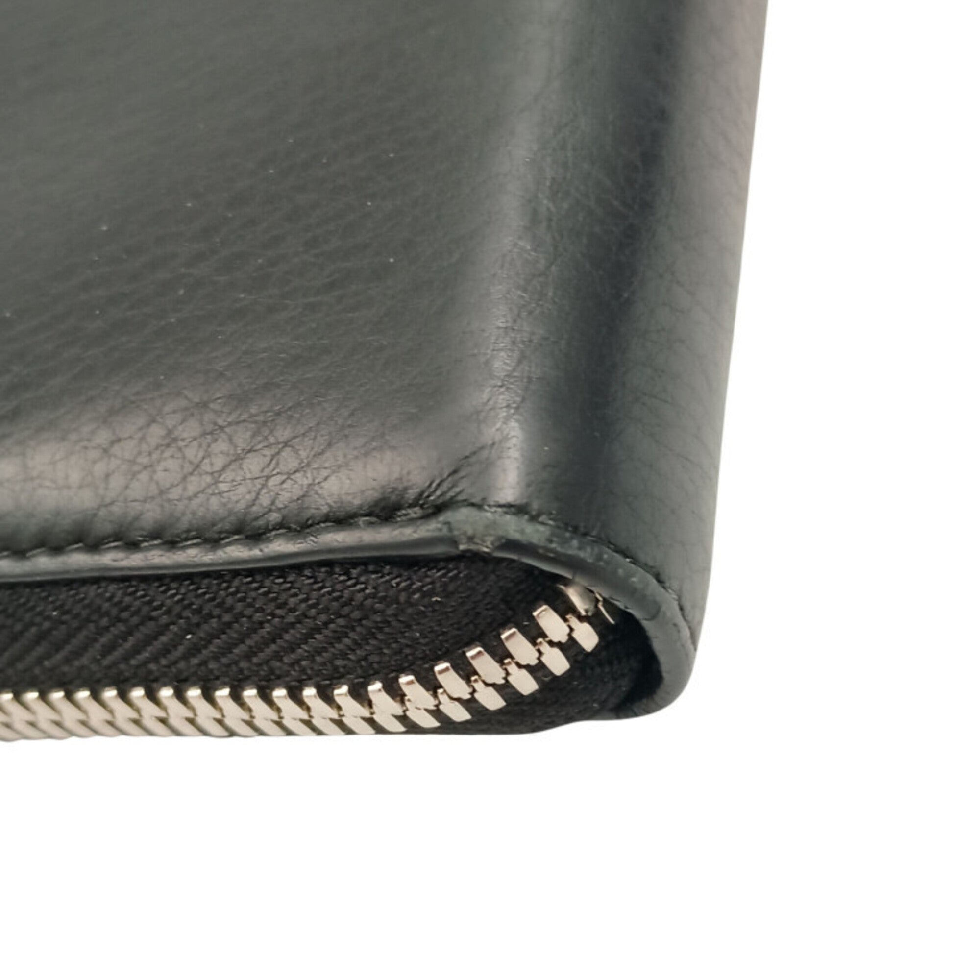 Balenciaga Black Leather Long Wallet (Bi-Fold)