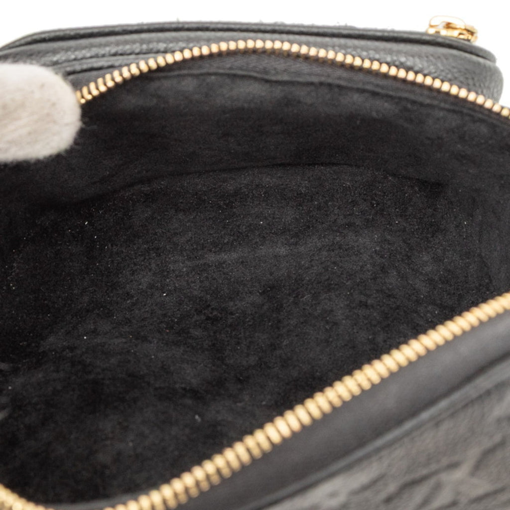 Louis Vuitton Black Noir Leather Handbag Shoulder Bag