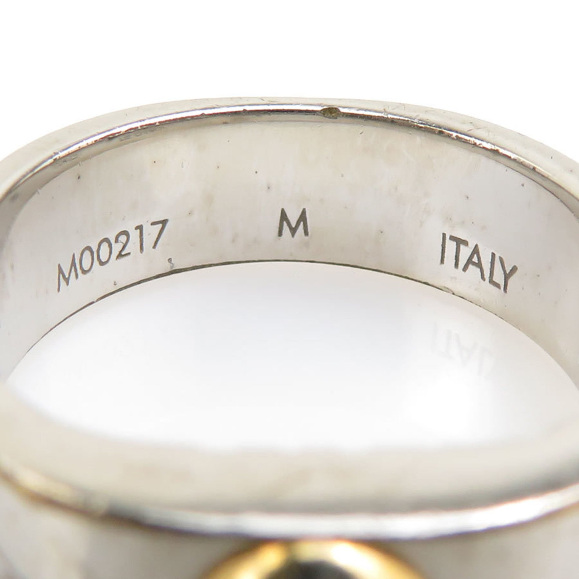Louis Vuitton Gold Silver Metal Band Ring