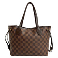 Louis Vuitton Brown Leather Pvc Handbag Shoulder Bag Tote Bag