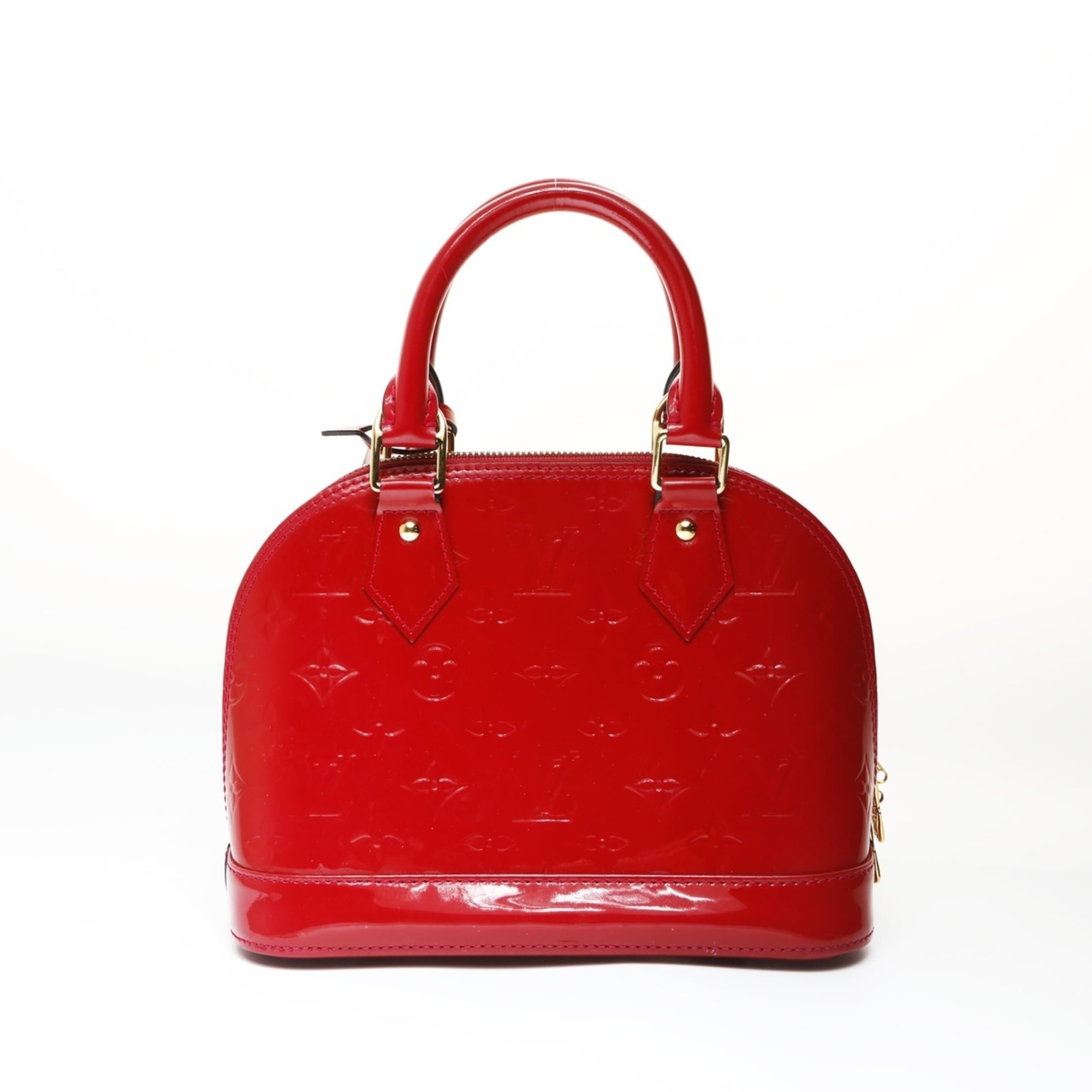 Louis Vuitton Monogram Vernis Red Color Handbag