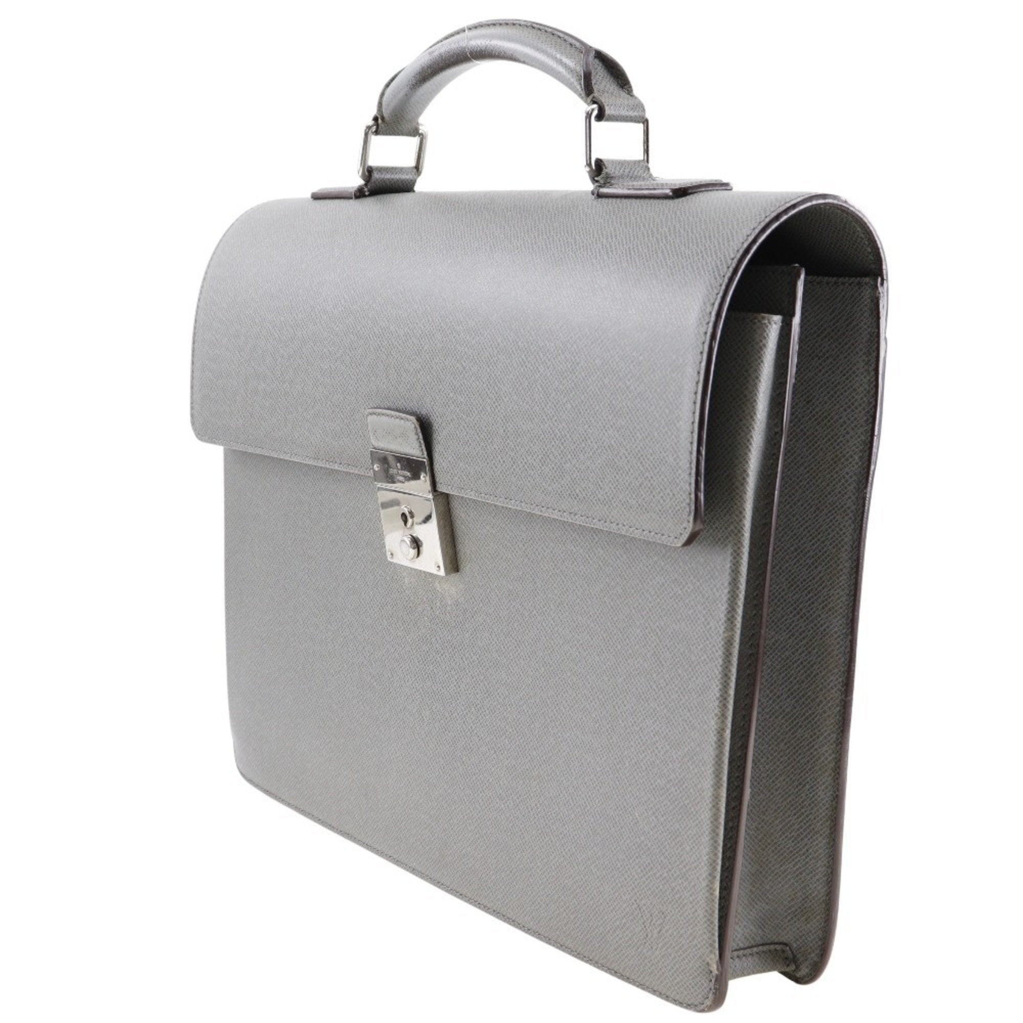 Louis Vuitton Glacier Gray Taiga Leather Briefcase