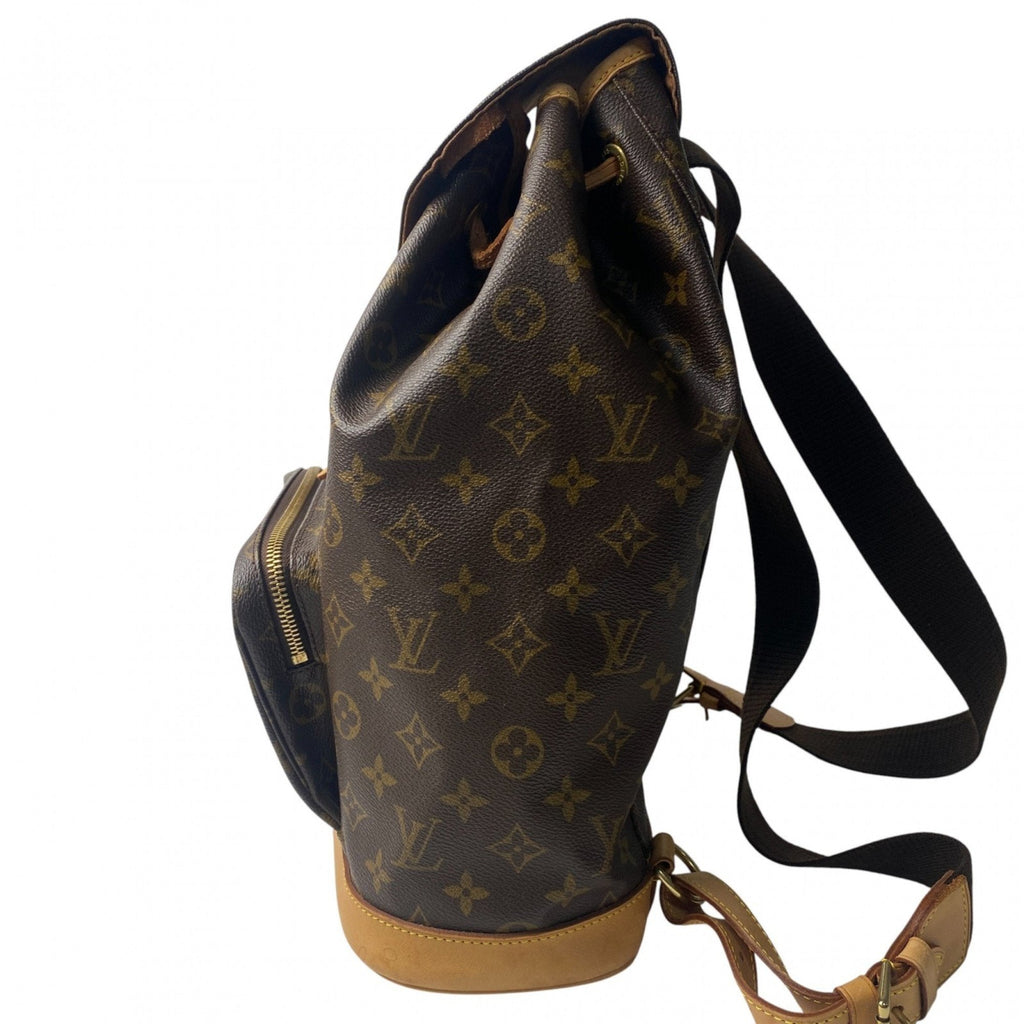 Louis Vuitton Brown Pvc Leather Backpack
