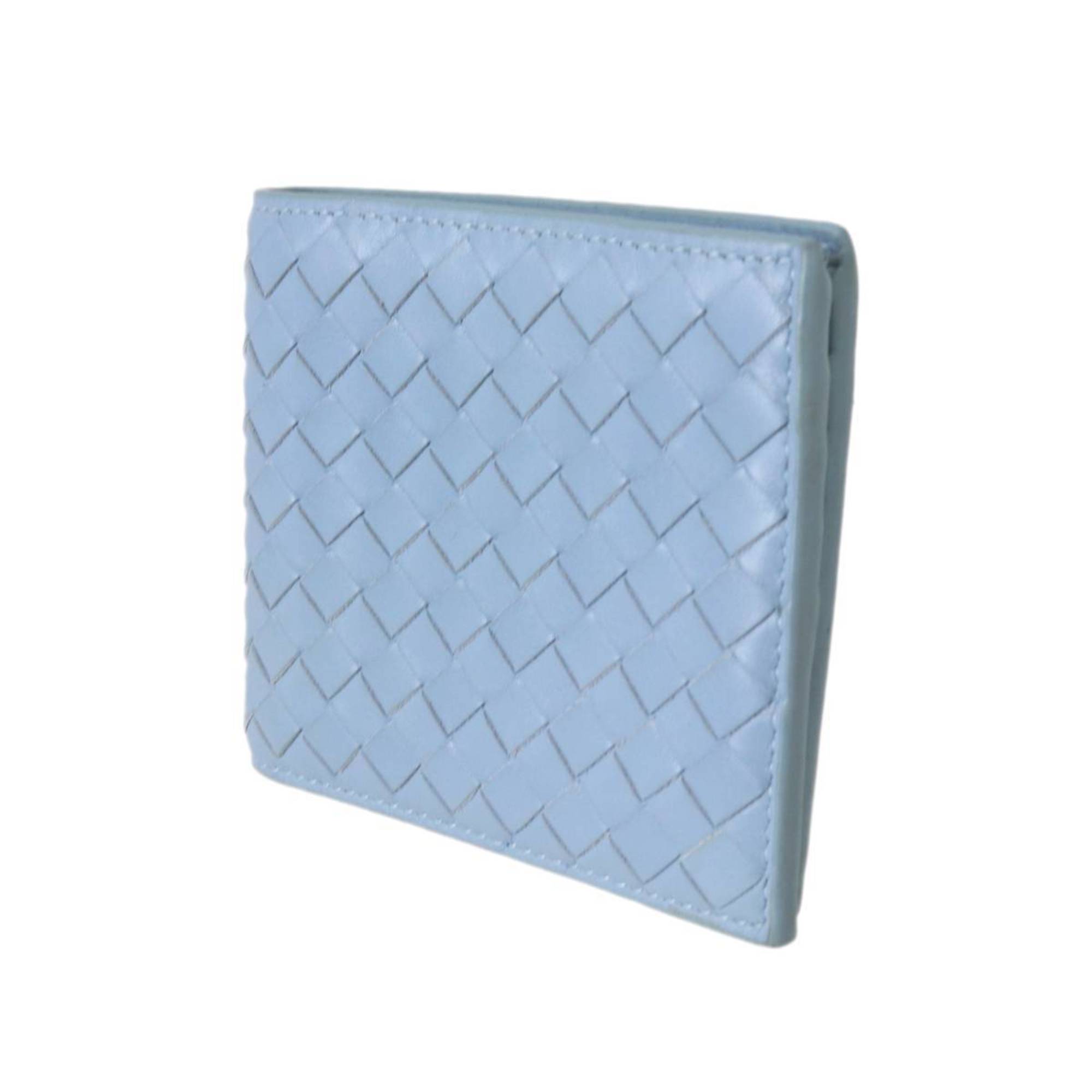Bottega Veneta Intrecciato Light Blue Wallet (Bi-Fold)