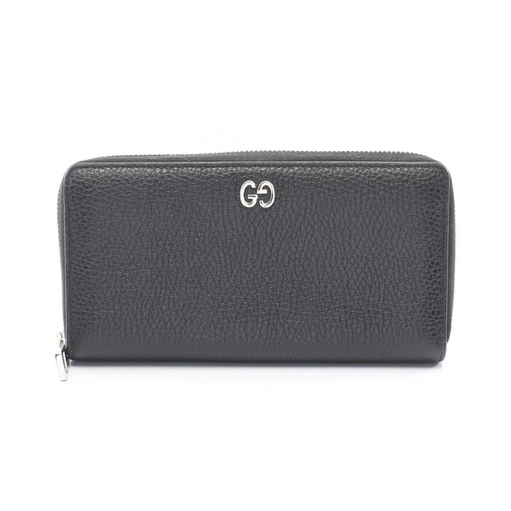 Gucci Black Leather Long Wallet (Bi-Fold) (Pre-Owned)