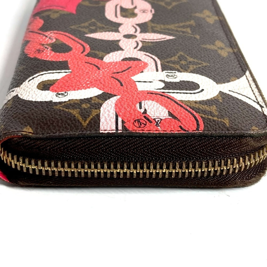 Louis Vuitton Monogram Bay Brown Pink Monogram Long Wallet