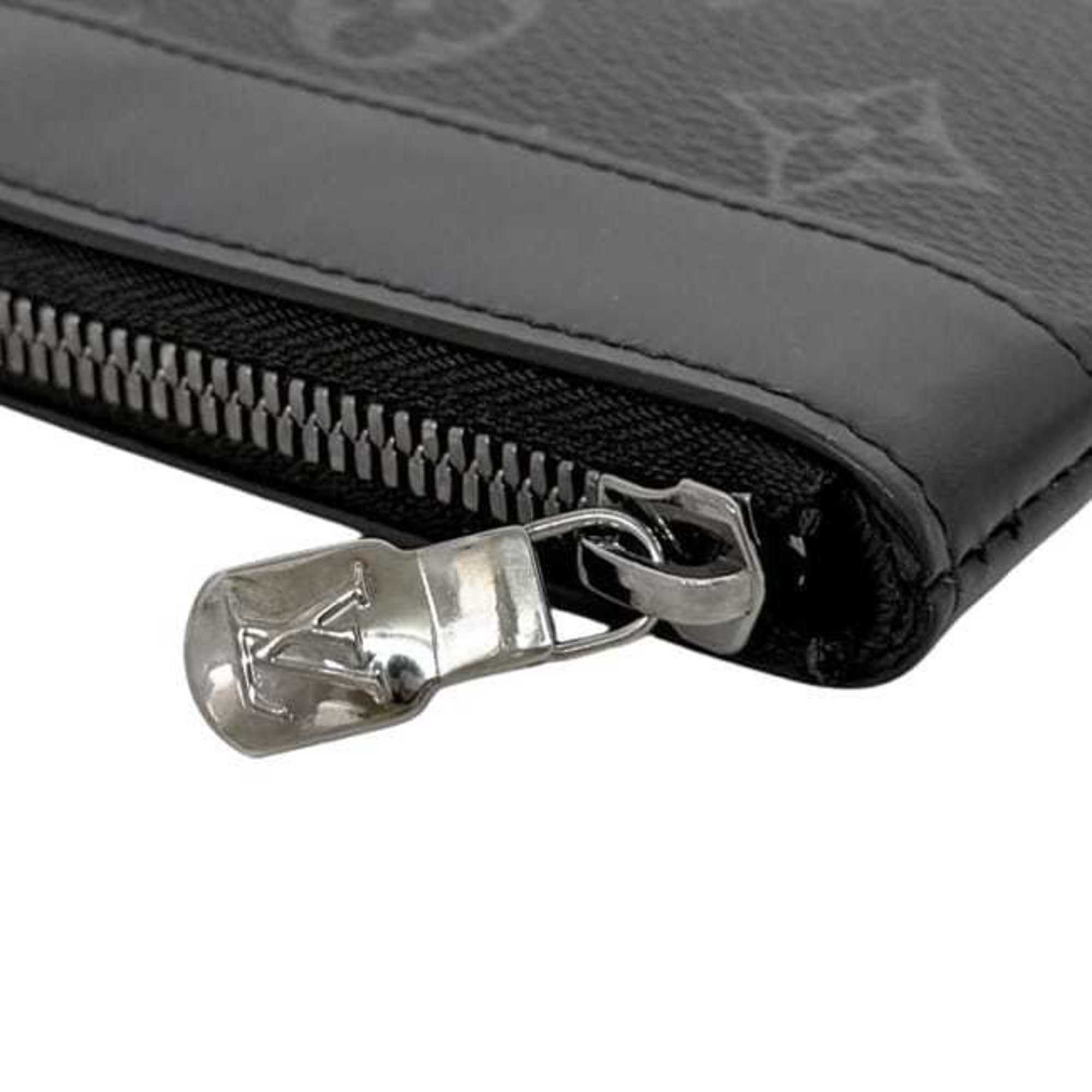 Louis Vuitton Black Monogram Eclipse Monogram Eclipse Leather Pochette Pouch