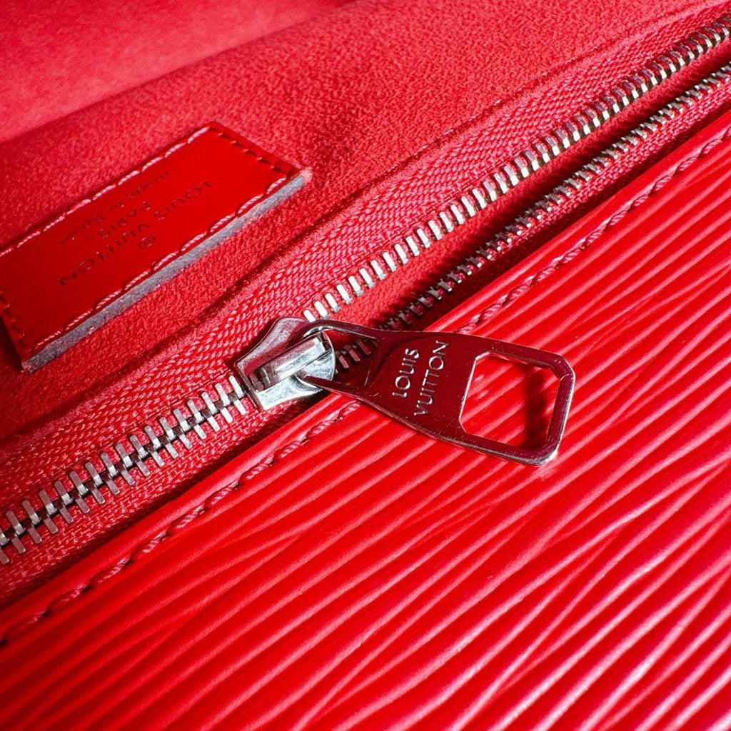 Louis Vuitton Red Color Epi Leather Handbag