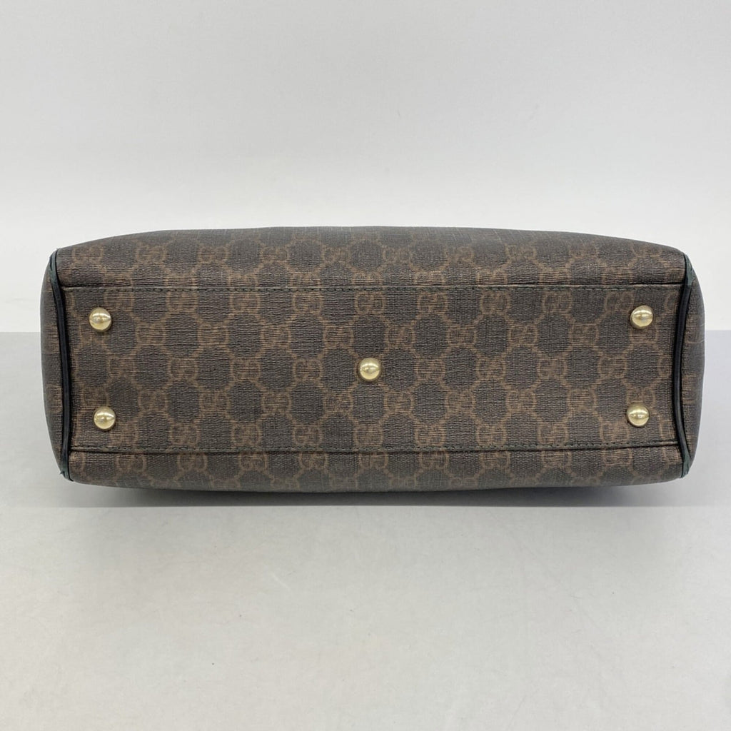 Gucci Black Brown Pvc Tote Bag (Pre-Owned)