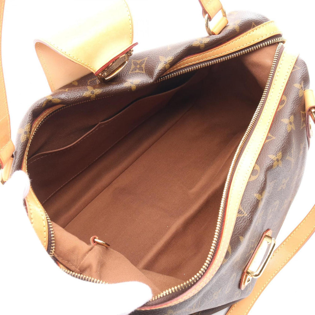 Louis Vuitton Brown Monogram Pvc Coated Canvas Leather Shoulder Bag