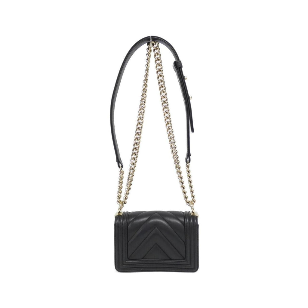 Chanel Black Leather Shoulder Bag