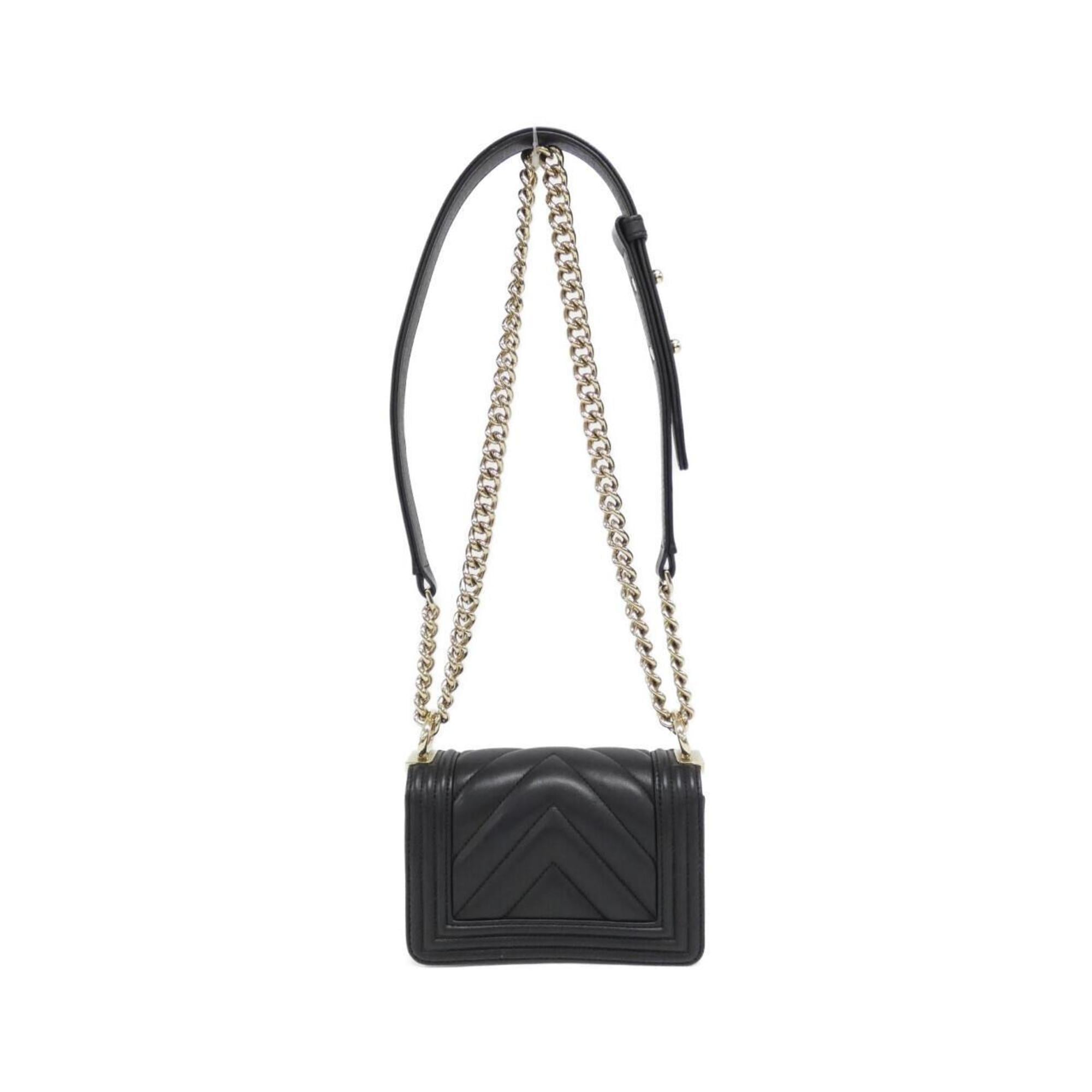Chanel Black Leather Shoulder Bag