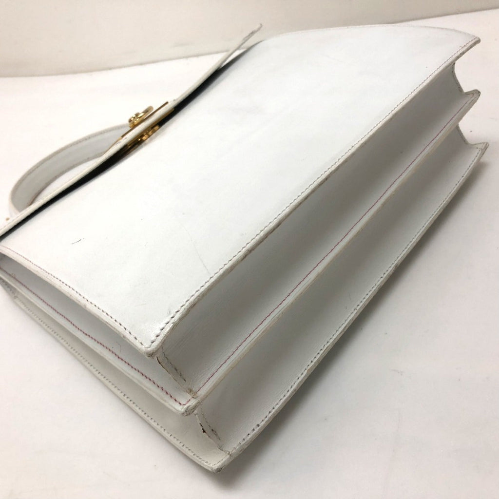Celine White Leather Handbag