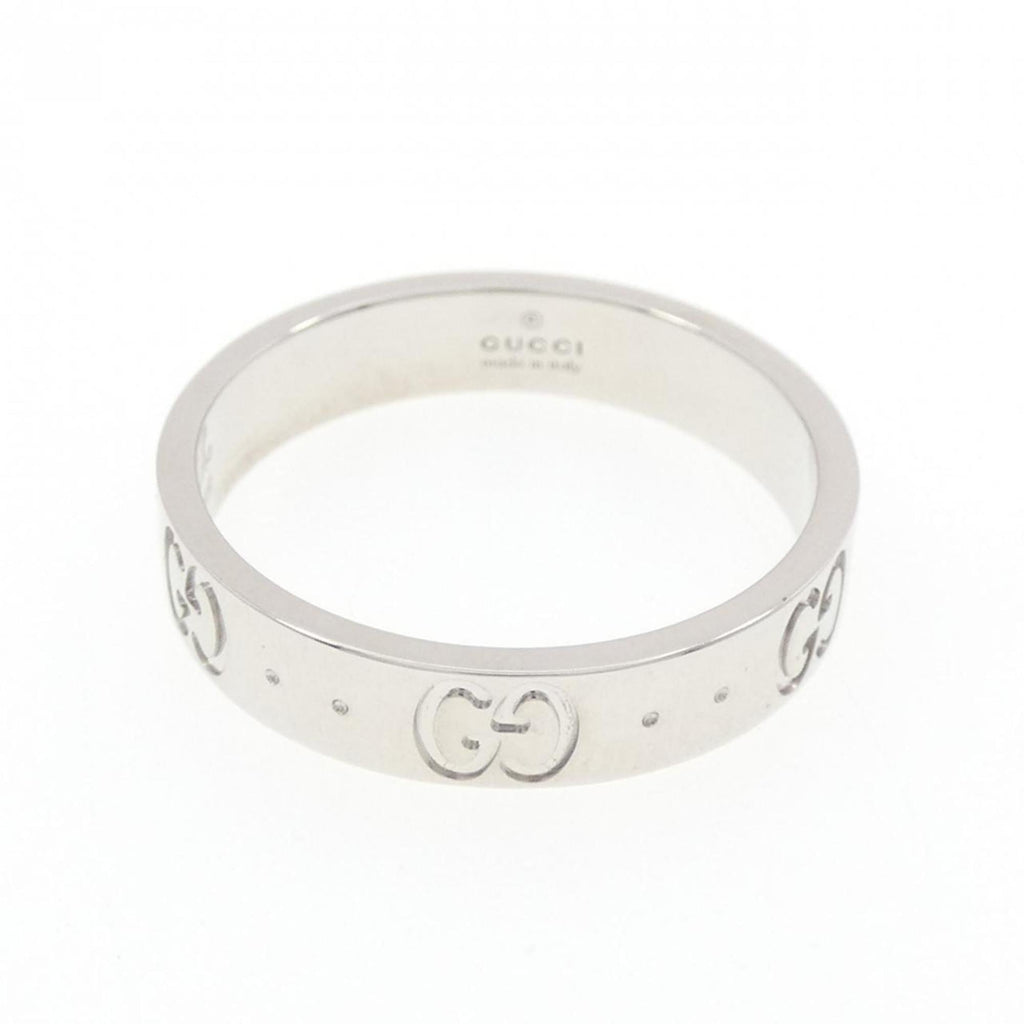 Gucci White Gold White Gold (18K) Band Ring (Pre-Owned)