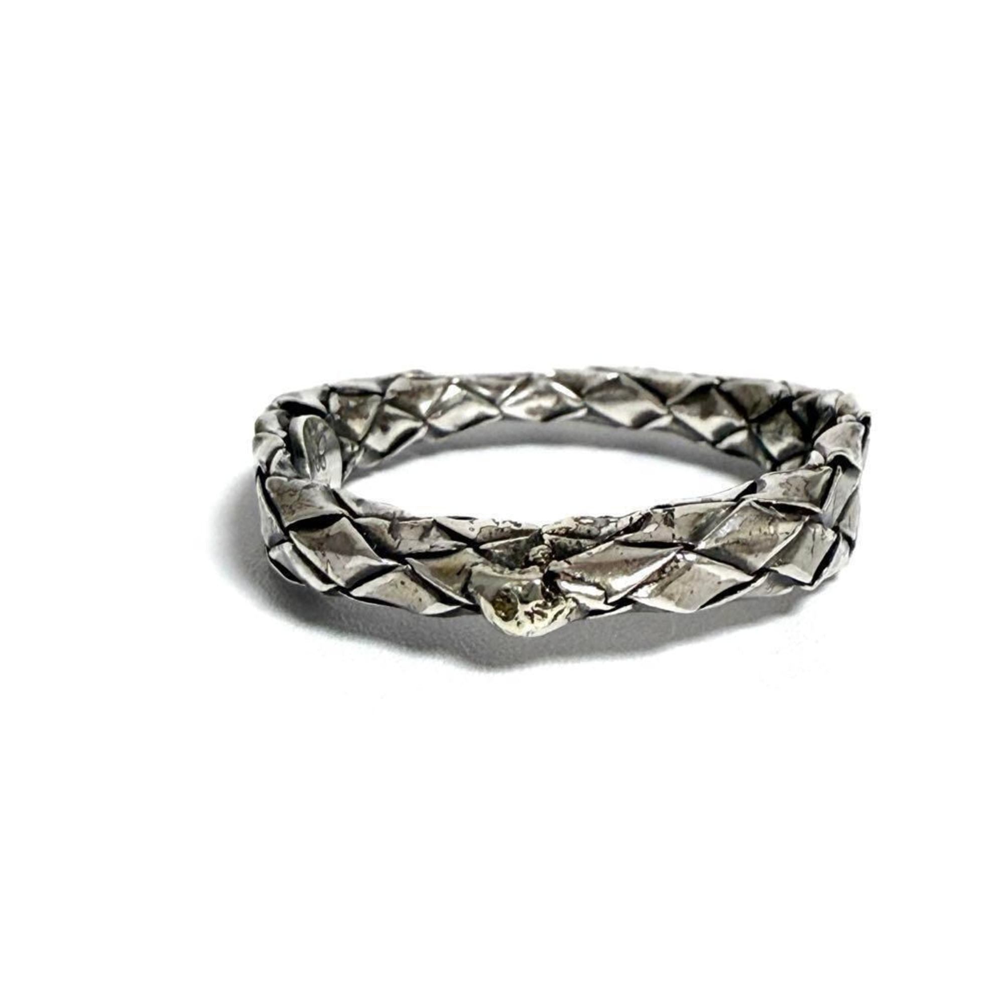 Bottega Veneta Silver 925 Band Ring