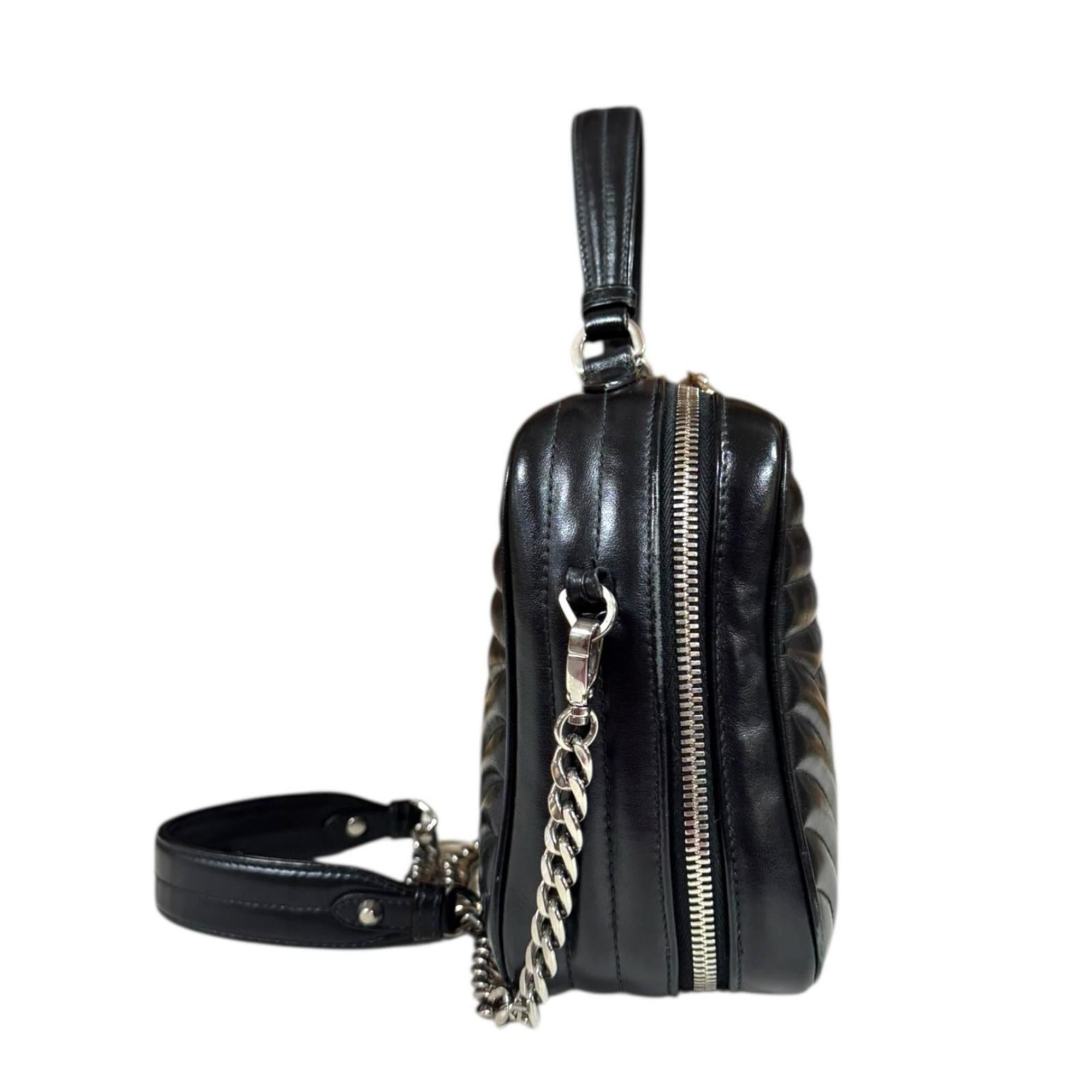 Prada Black Leather Shoulder Bag
