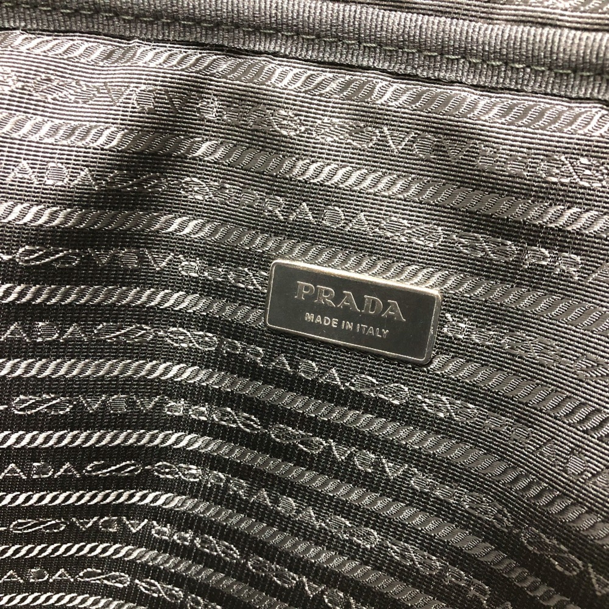 Prada Black Cloth Clutch Bag