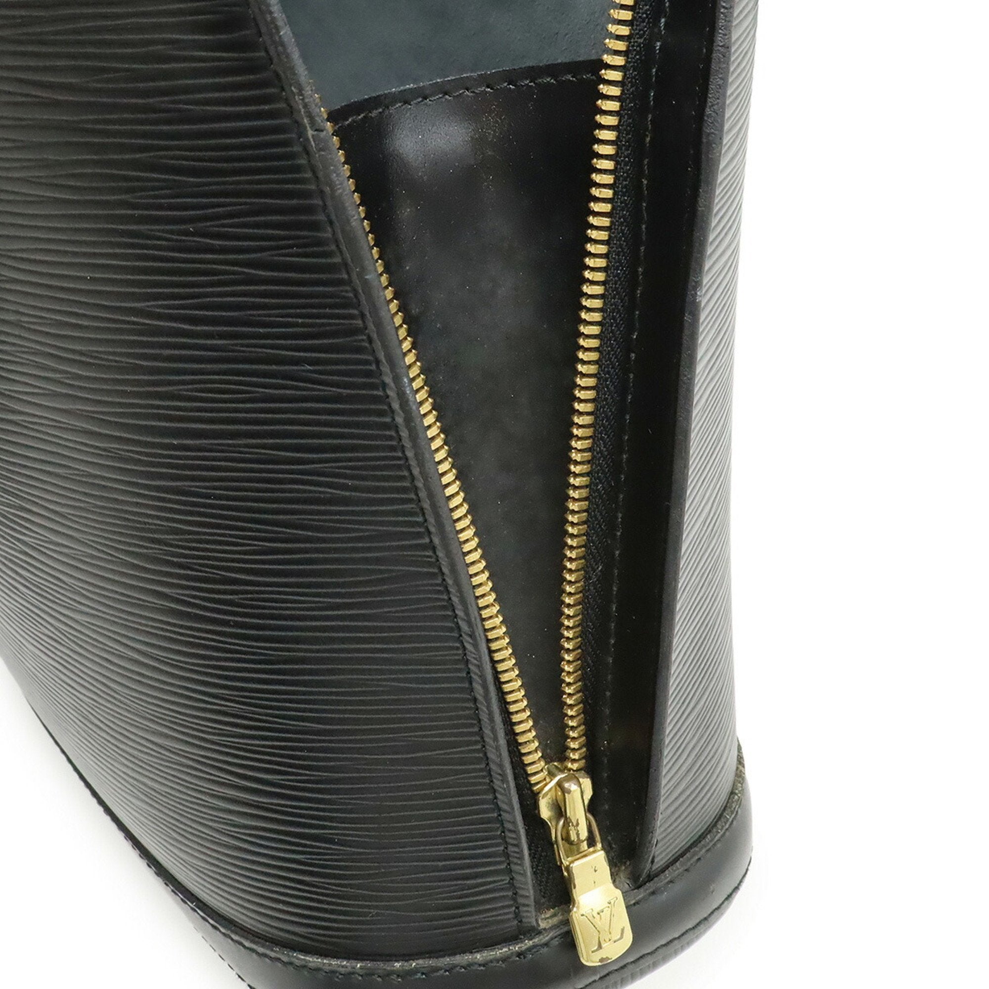 Louis Vuitton Black Noir Epi Leather Shoulder Bag Tote Bag
