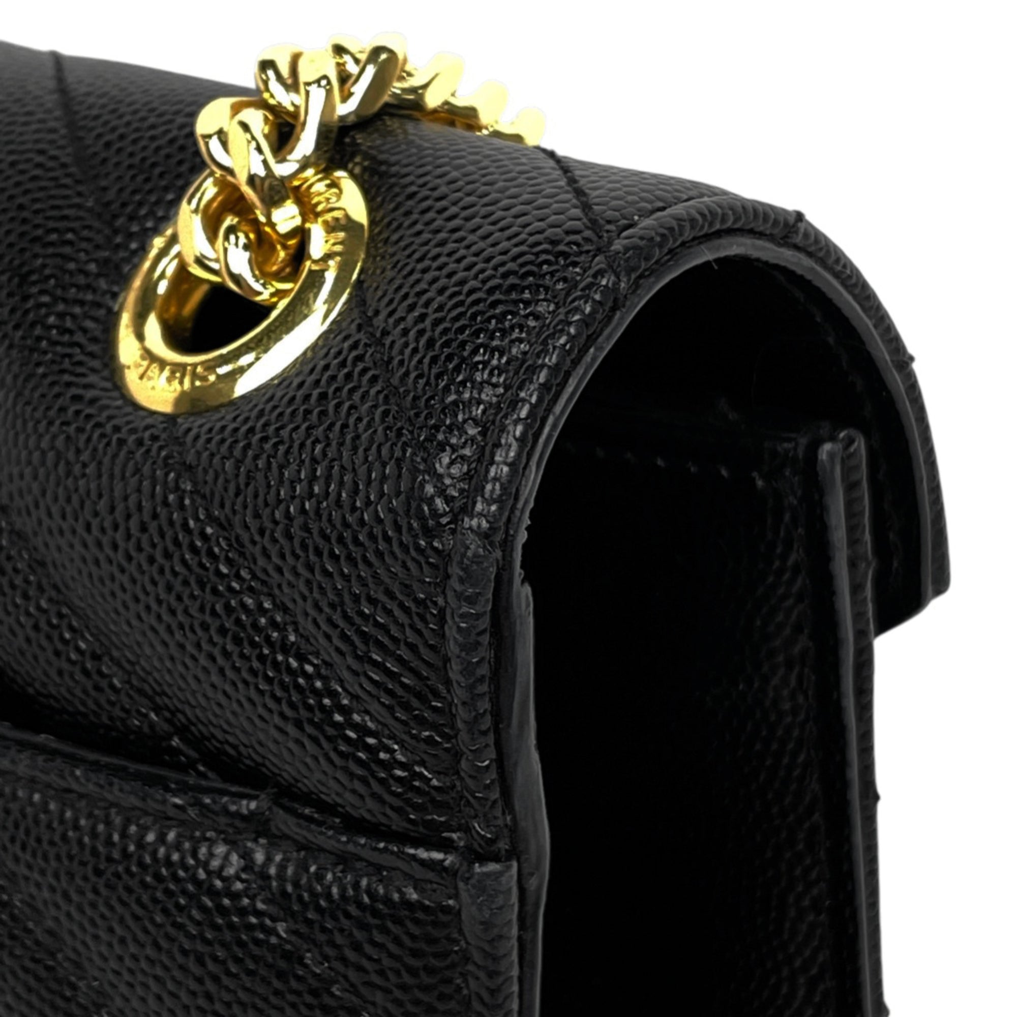 Yves Saint Laurent Black Leather Shoulder Bag (Pre-Owned)