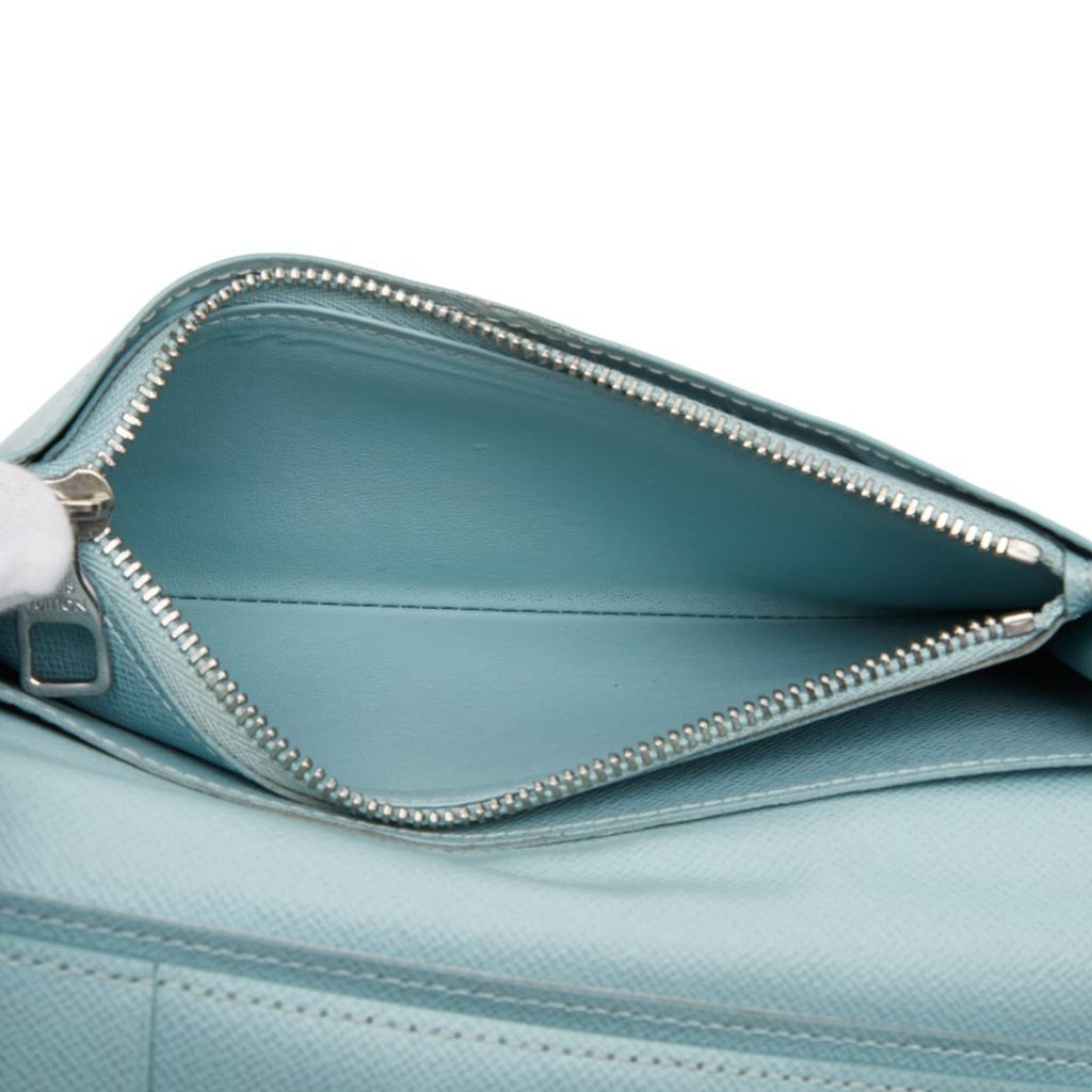 Louis Vuitton Light Blue Multi-Color Pvc Long Wallet