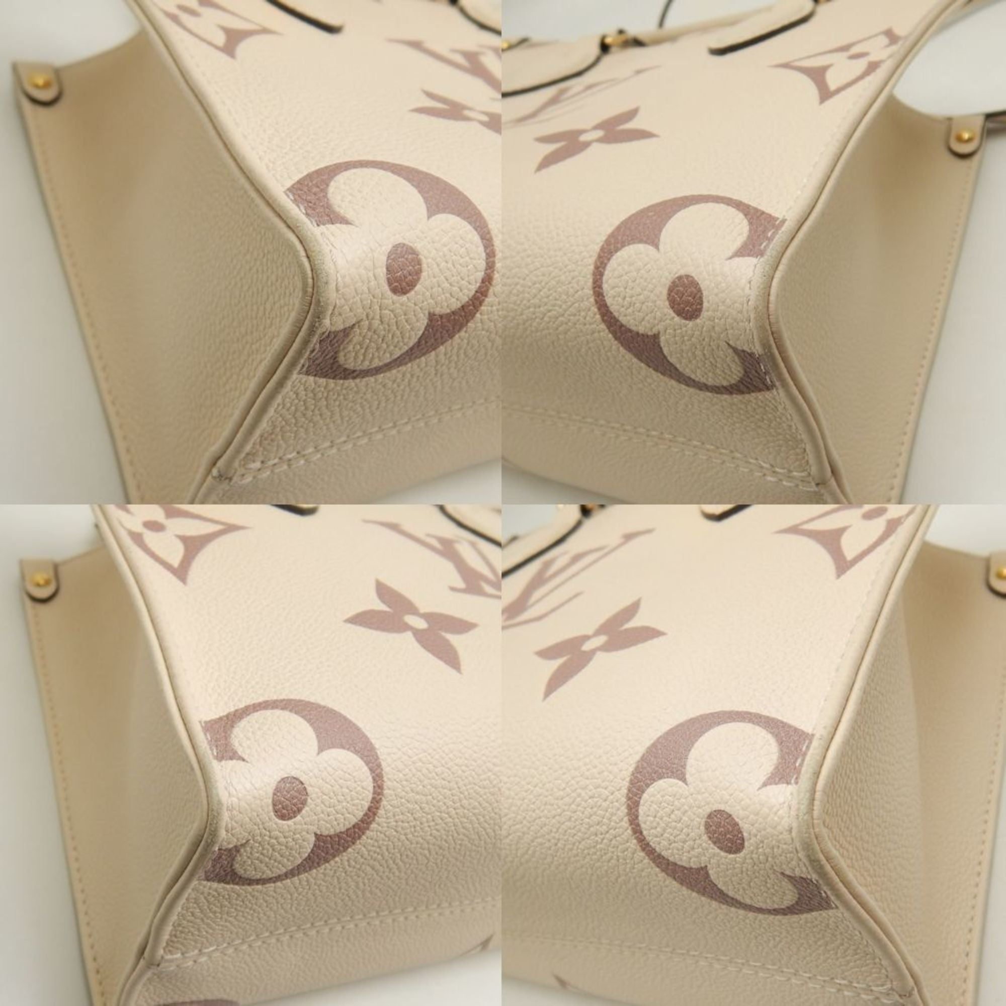 Louis Vuitton Cream Monogram Empreinte Tote Bag