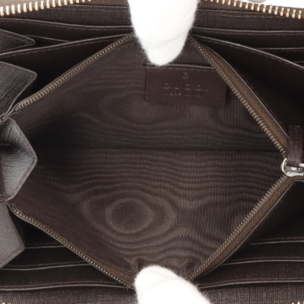 Gucci Beige Brown Canvas Coin Purse/Coin Case (Pre-Owned)