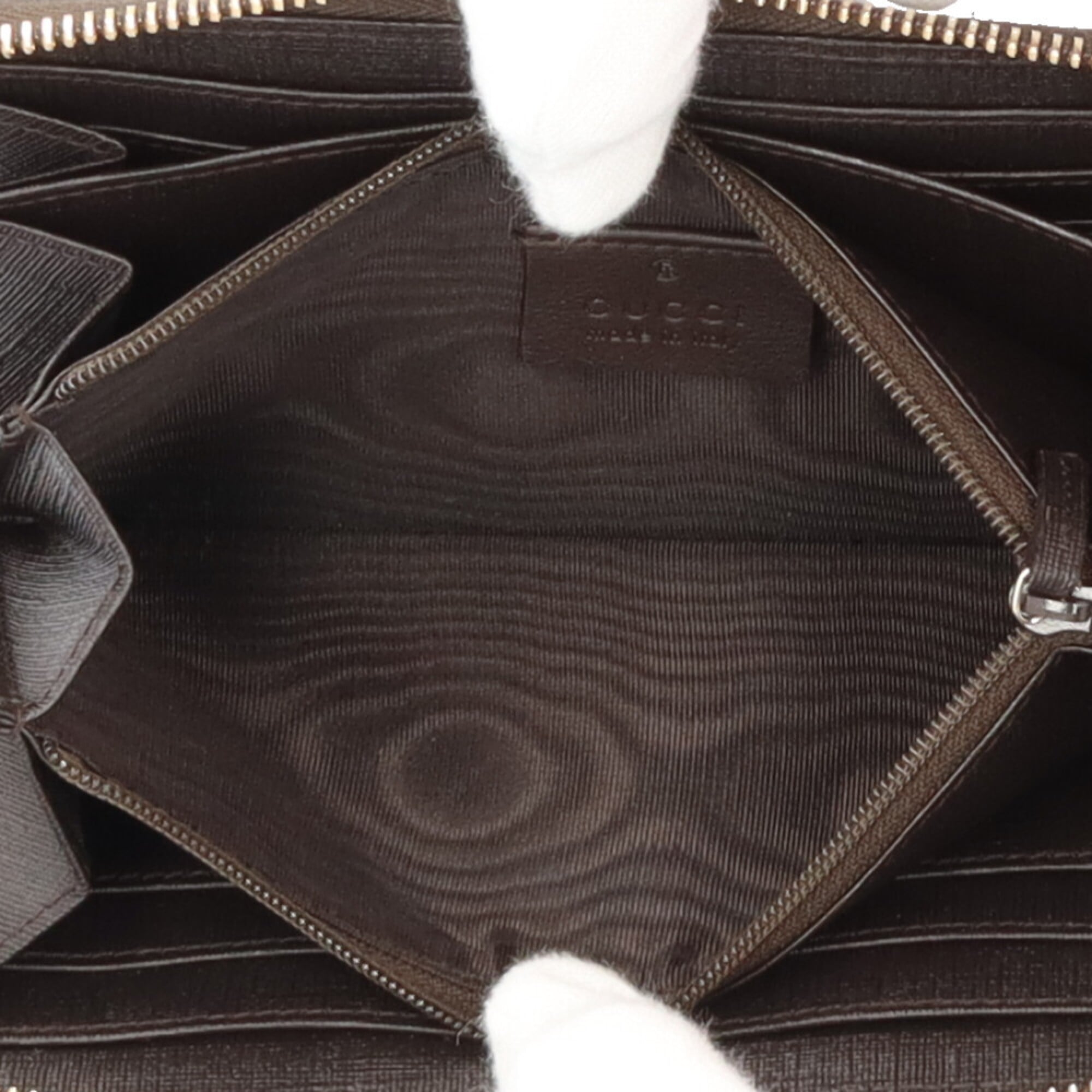 Gucci Beige Brown Canvas Coin Purse/Coin Case (Pre-Owned)