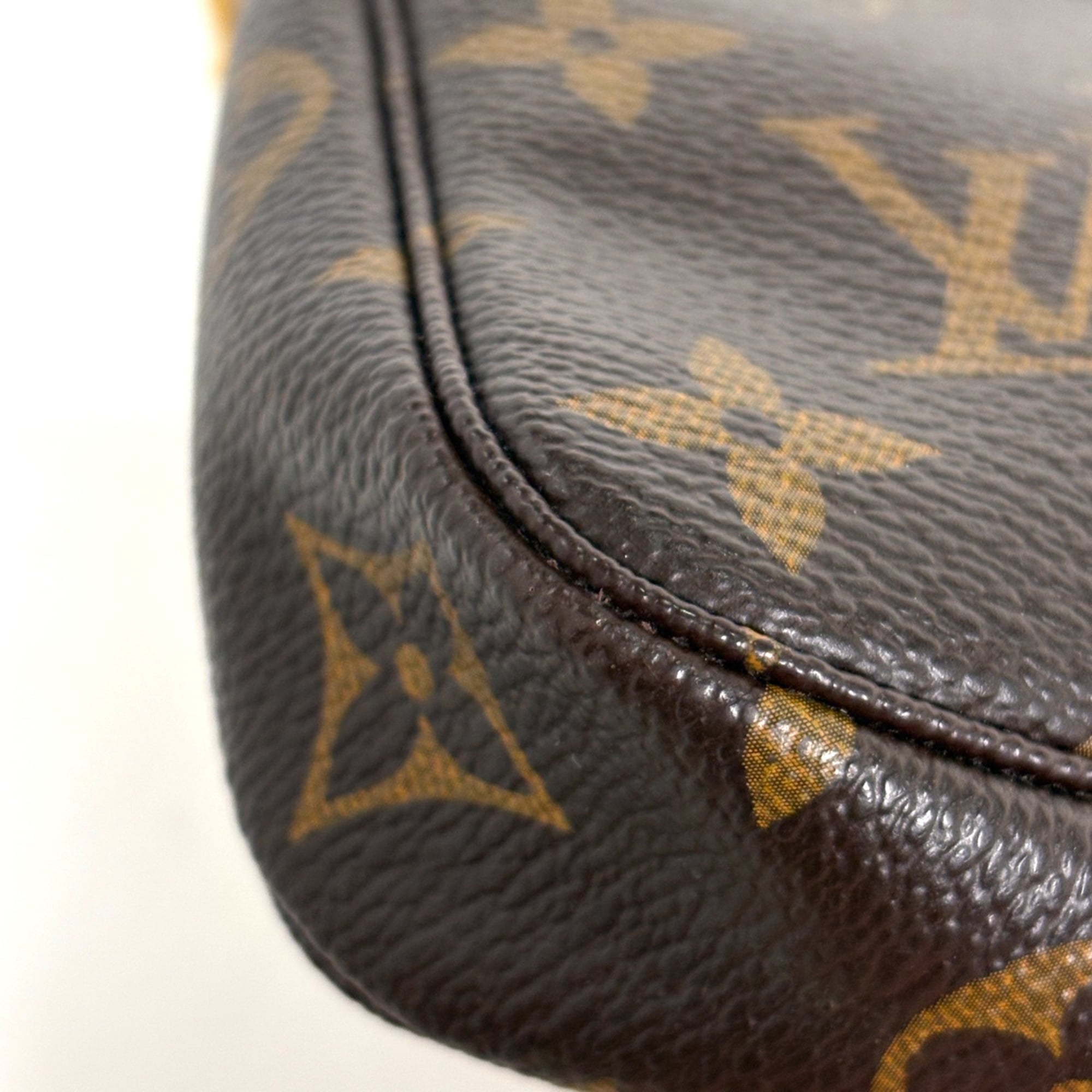 Louis Vuitton Brown Monogram Pochette Pouch