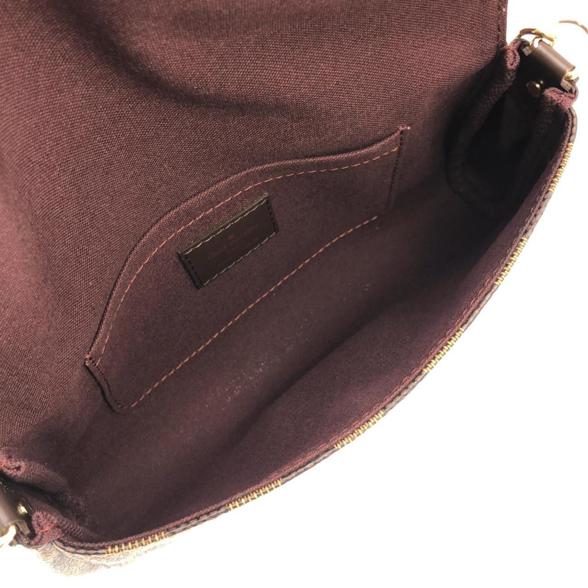 Louis Vuitton Damier Canvas Ebene Coated Canvas Shoulder Bag