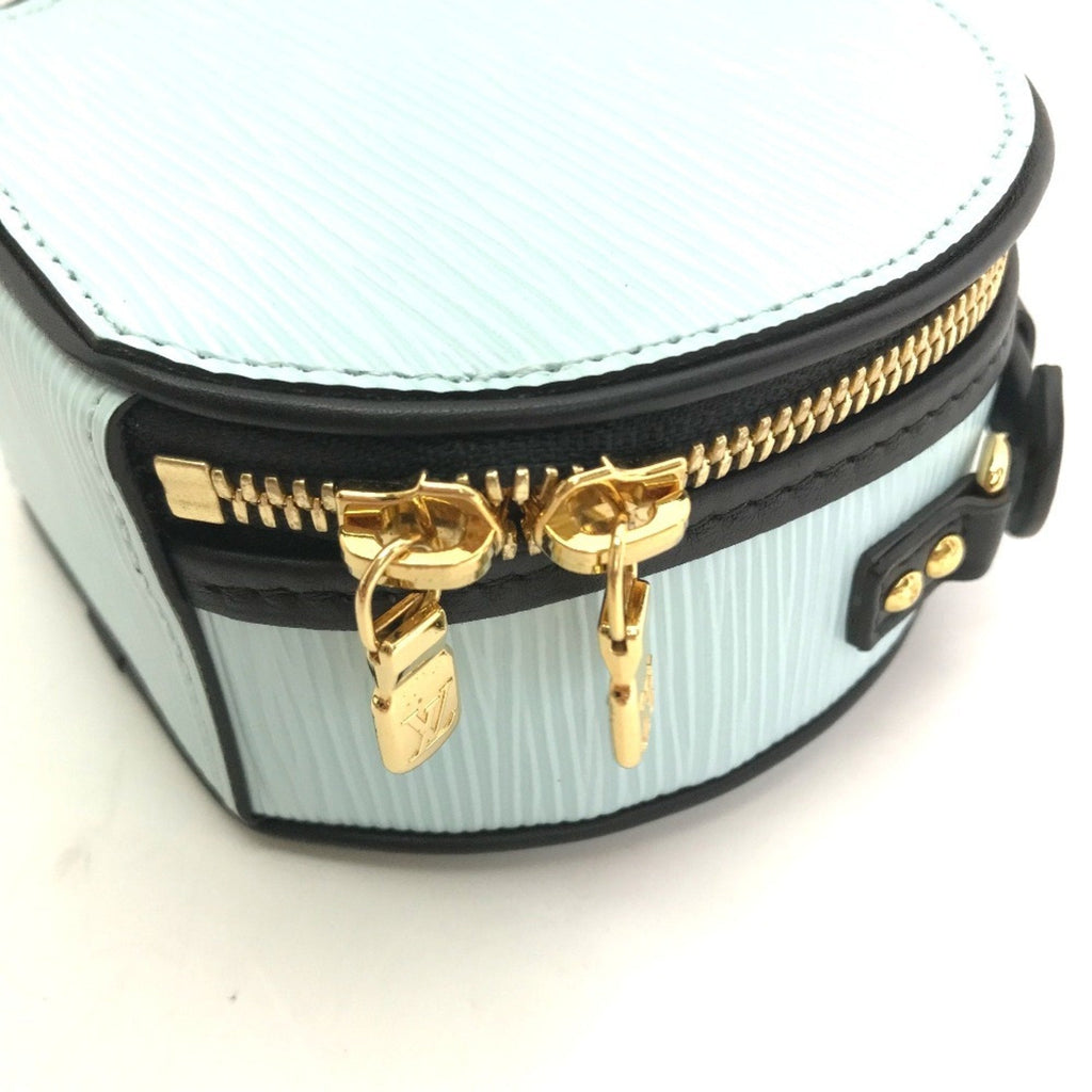 Louis Vuitton Blue Epi Leather Handbag Pouch Shoulder Bag