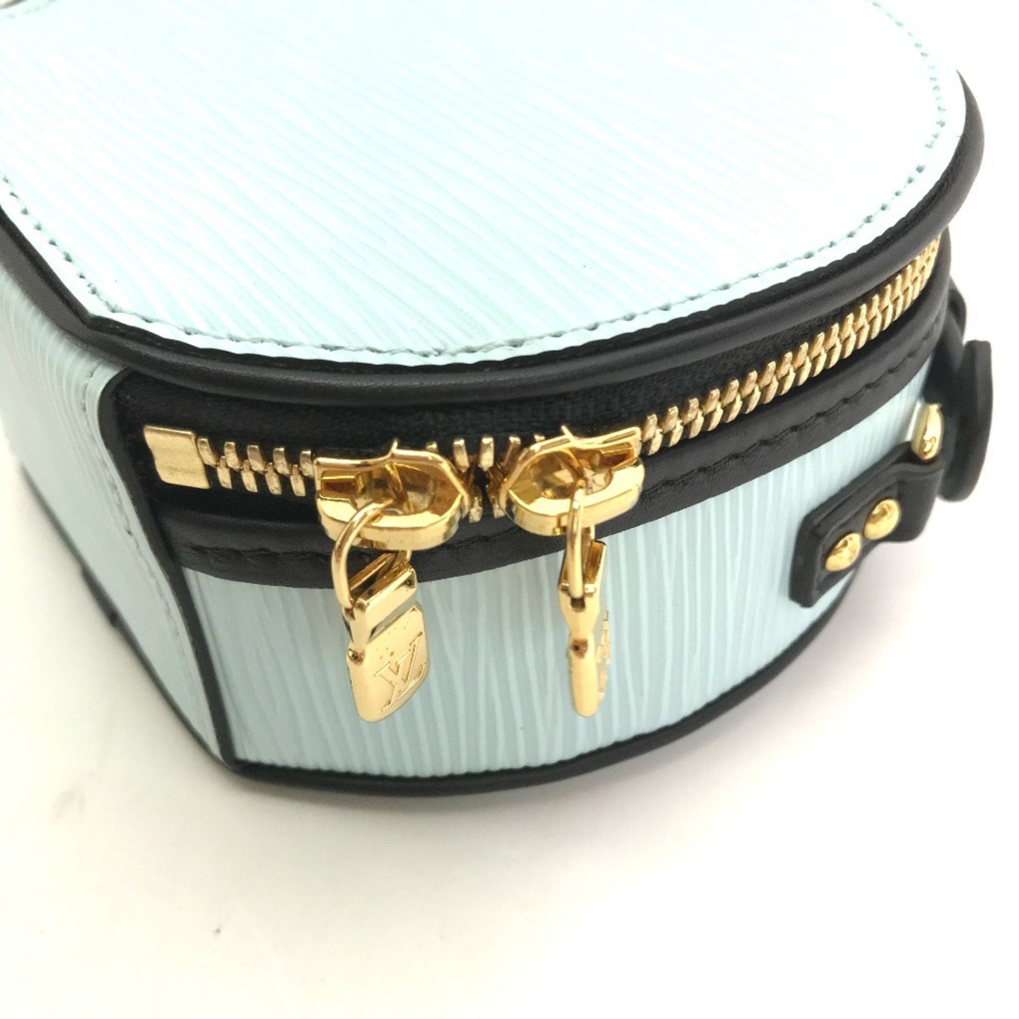 Louis Vuitton Blue Epi Leather Handbag Pouch Shoulder Bag