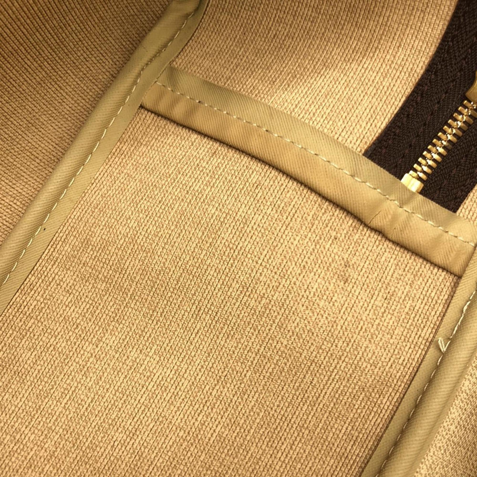 Louis Vuitton Marron Coated Canvas Handbag