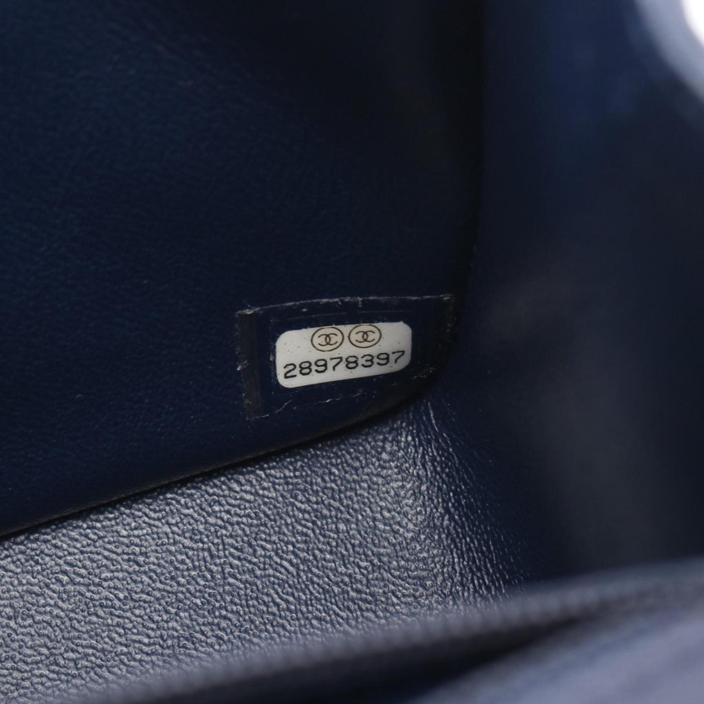 Chanel Navy Leather Shoulder Bag