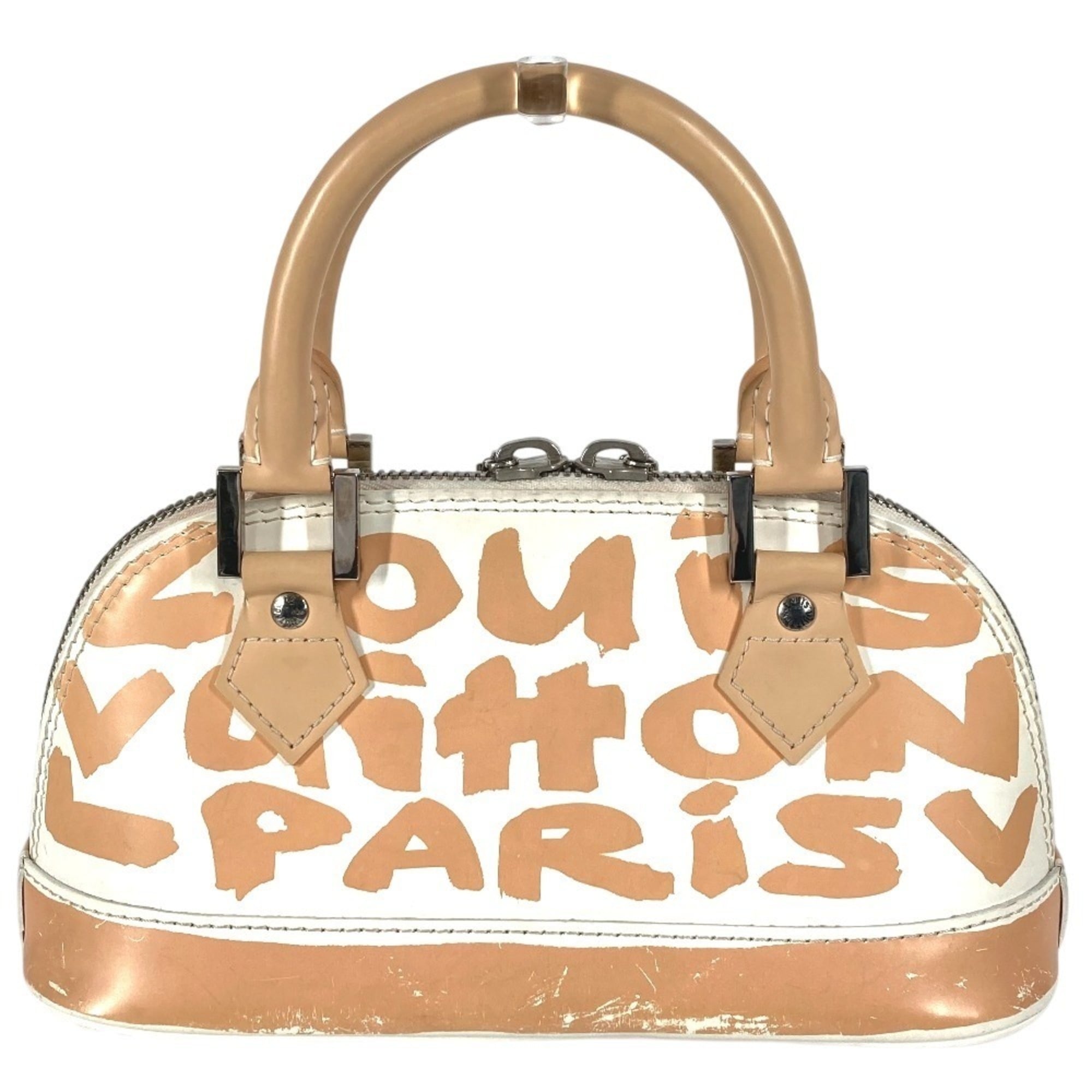 Louis Vuitton Monogram Graffiti Beige White Monogram Graffiti Handbag