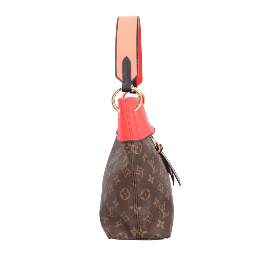 Louis Vuitton Brown Red Color Monogram Canvas Shoulder Bag