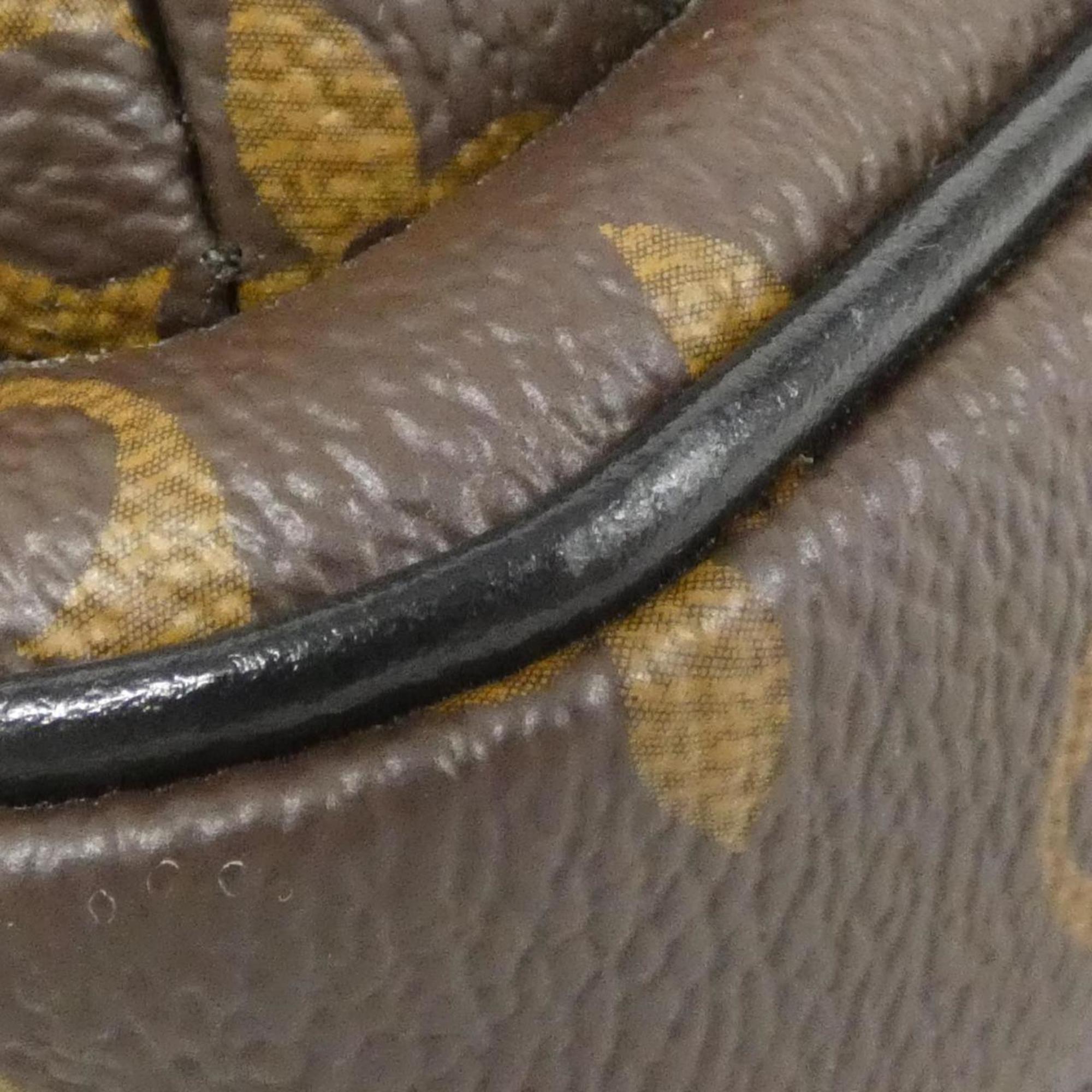 Louis Vuitton Brown Coated Canvas Shoulder Bag