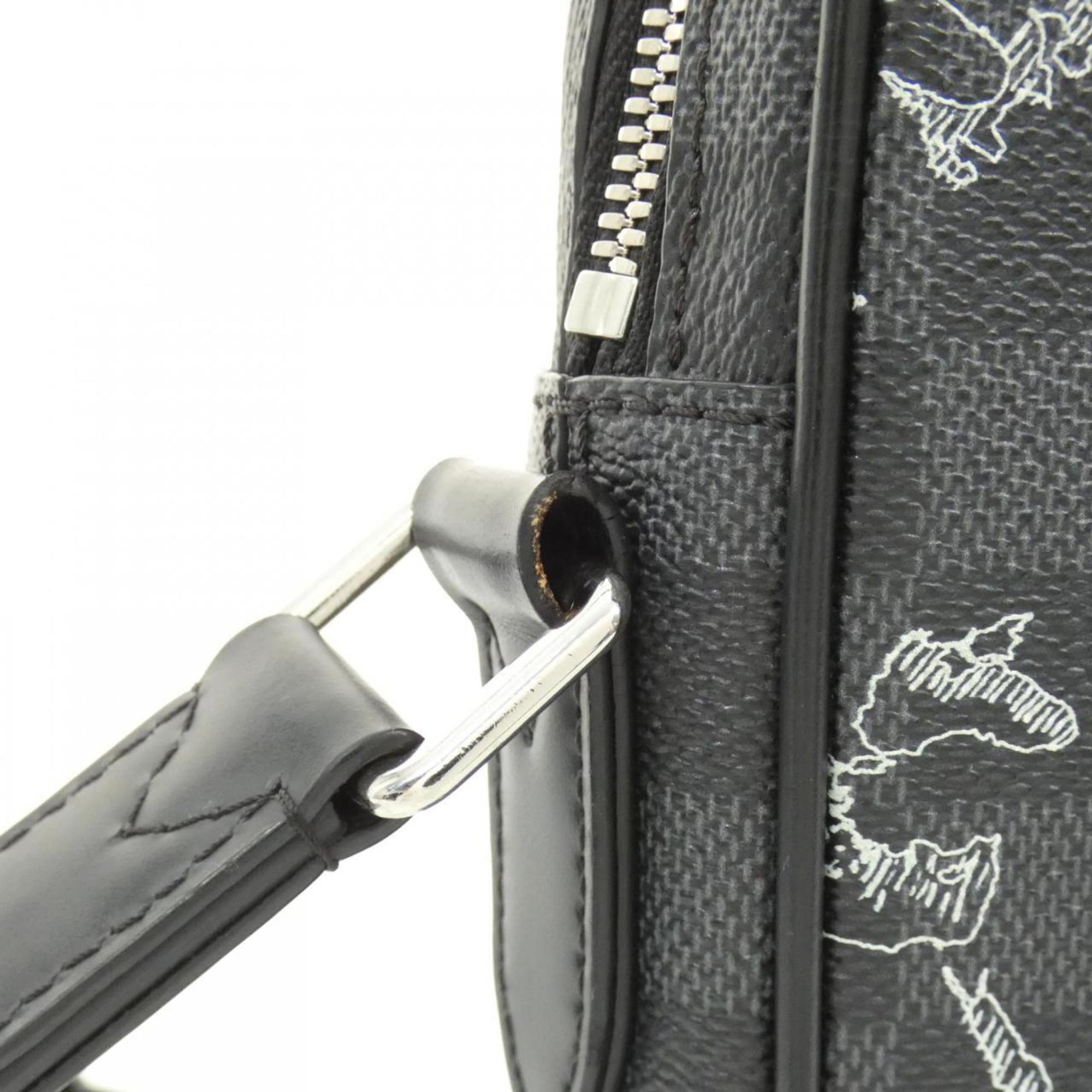 Louis Vuitton Graphite Coated Canvas Shoulder Bag