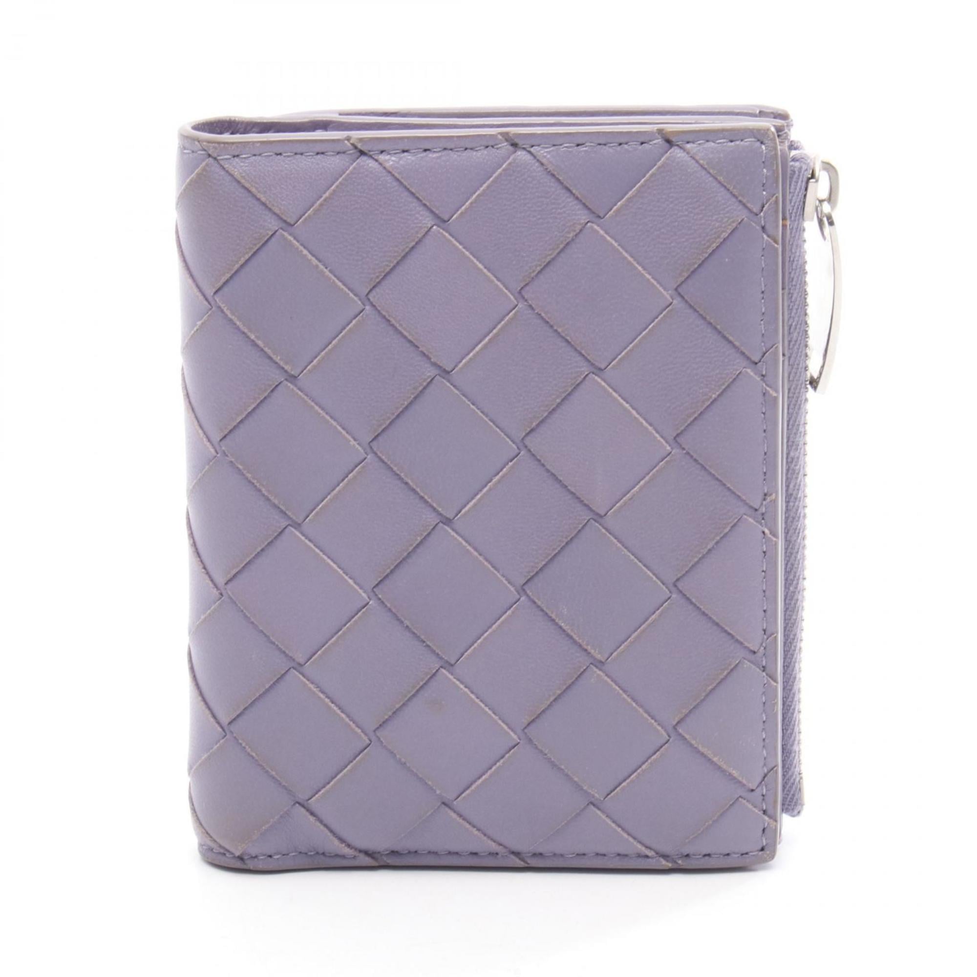 Bottega Veneta Purple Leather Wallet (Bi-Fold)